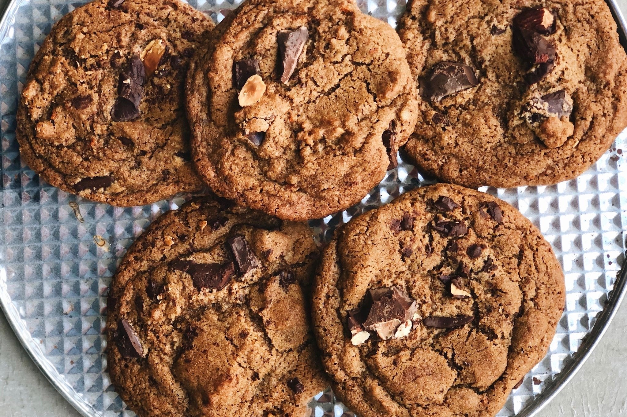Toasted Almond Dark Chocolate Orange Cookies – Flourist