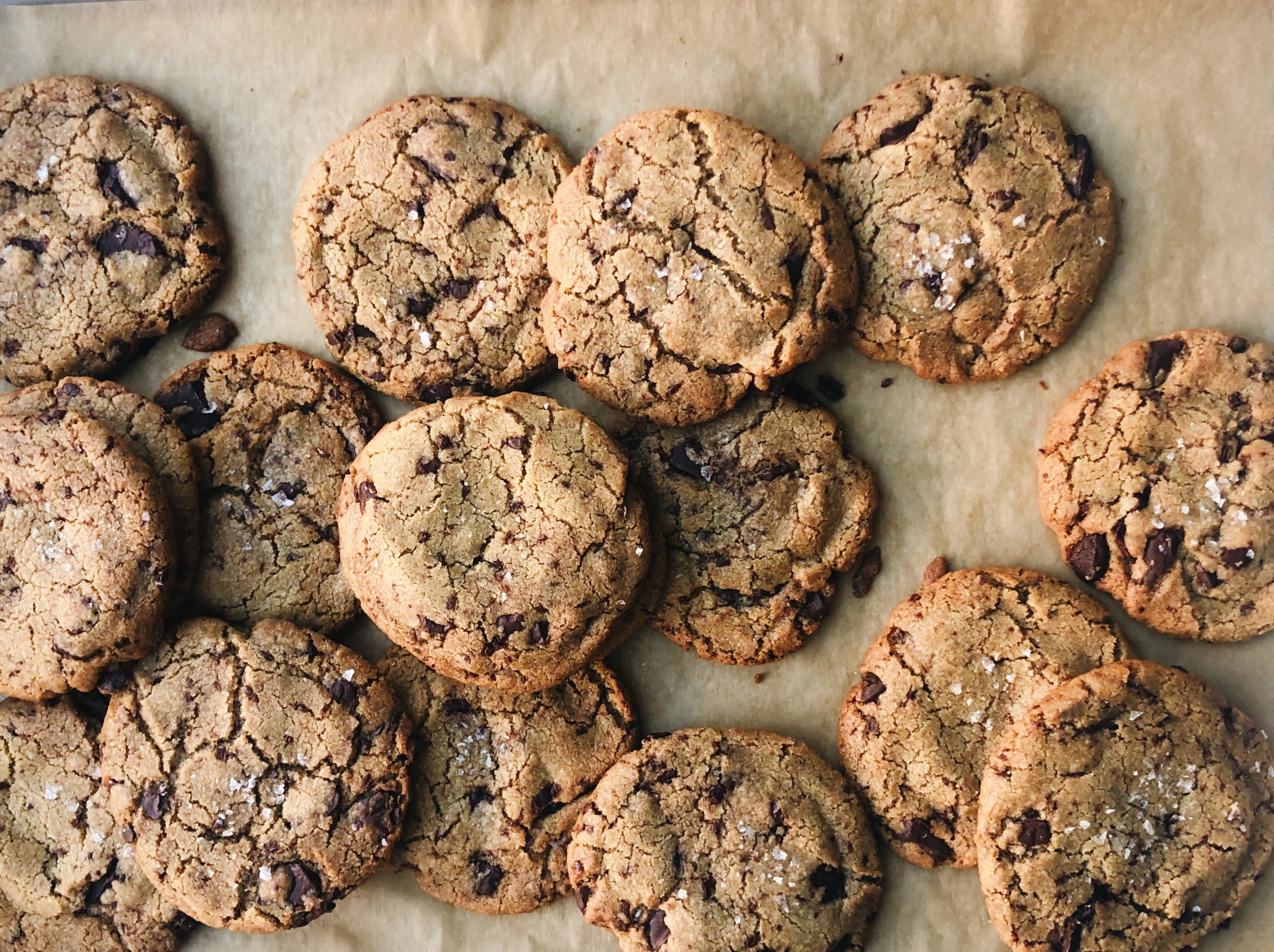 Salted Tahini Chocolate Cookies
– Flourist