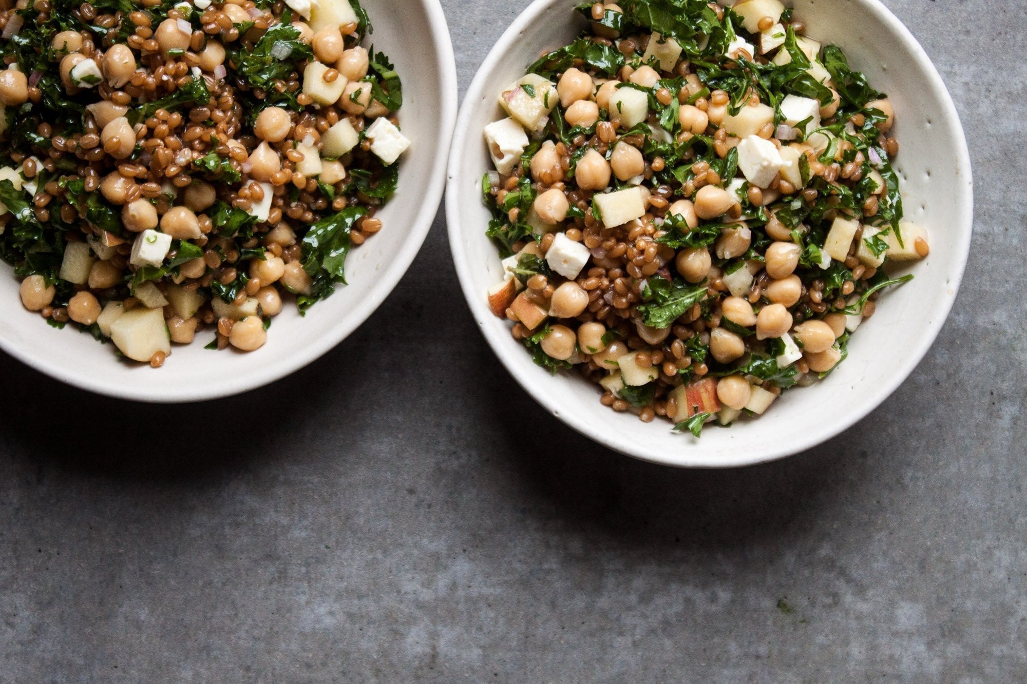 Epic Chickpea Wheat Berry Salad