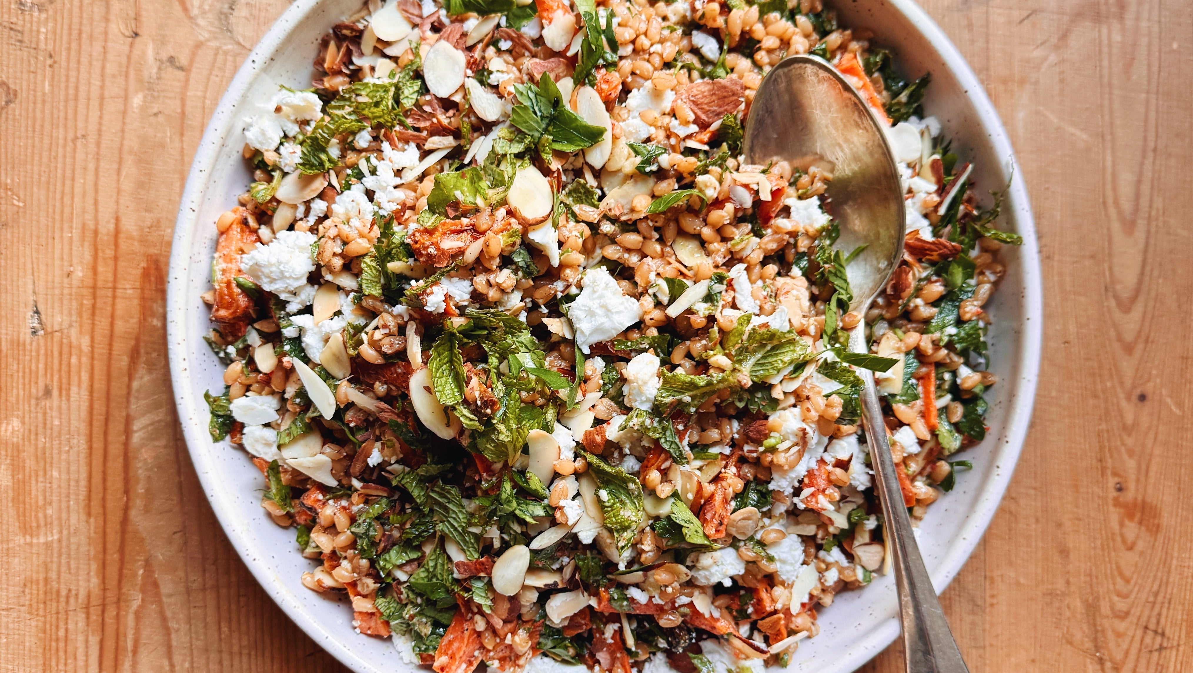 Spiced Farro + Carrot Salad – Flourist