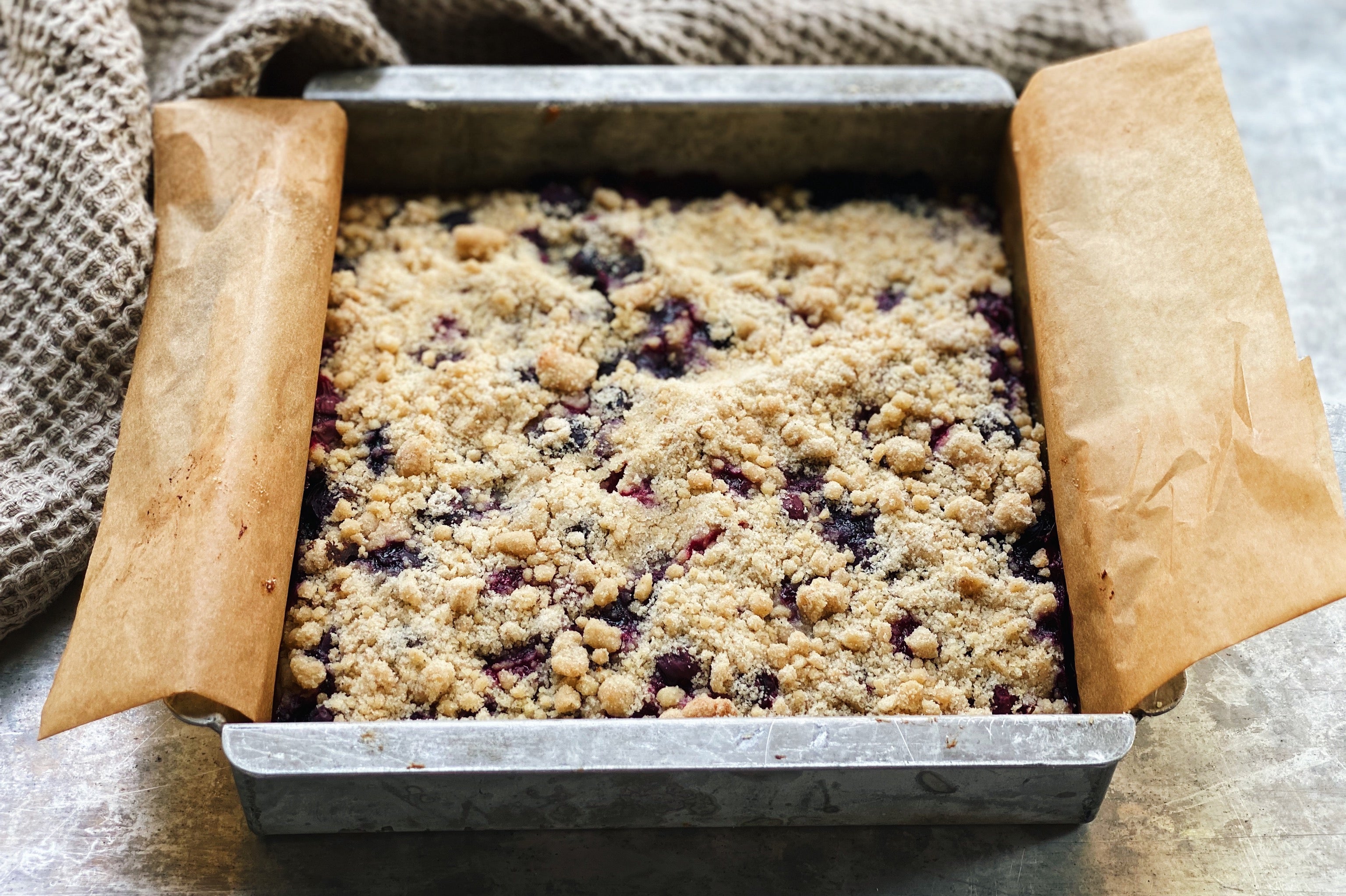 Blueberry Ricotta Buckle
&ndash; Flourist