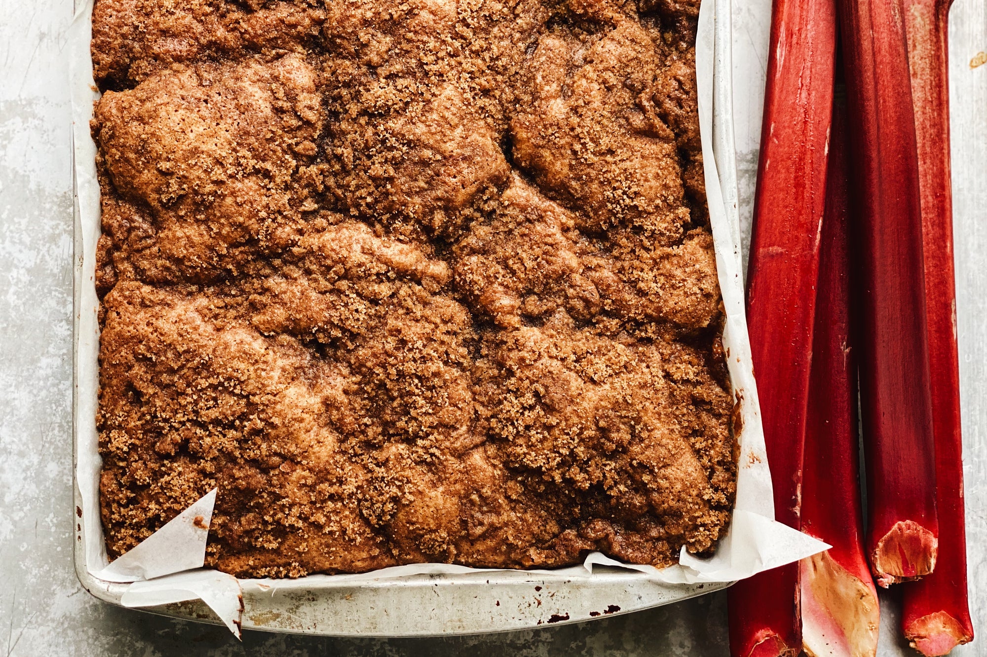 Rhubarb Coffee Cake