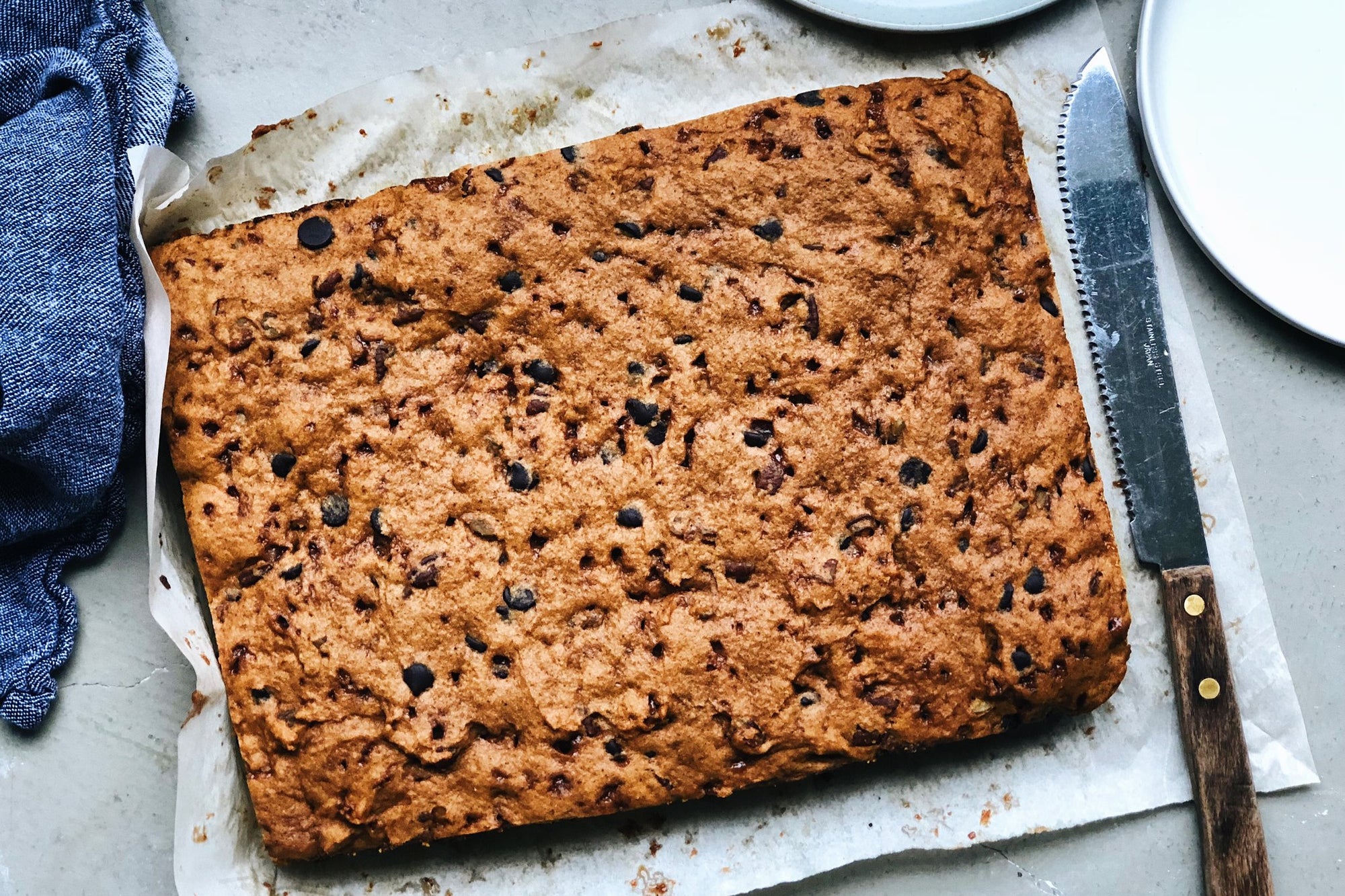 Pumpkin Chocolate Toffee Blondie