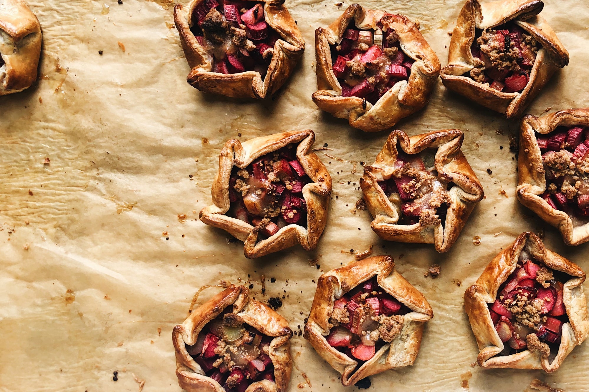 Rhubarb Custard Galette