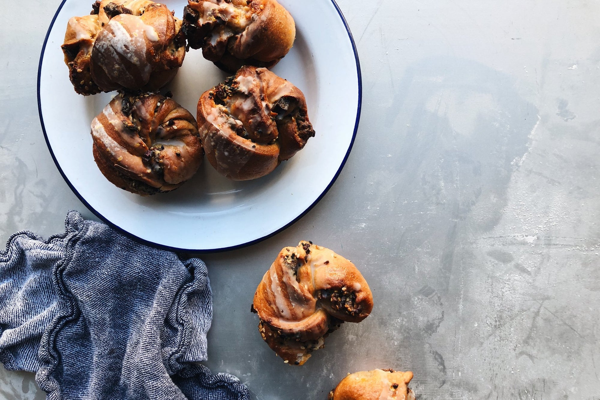 Seeded Tahini Date Marmalade Knots