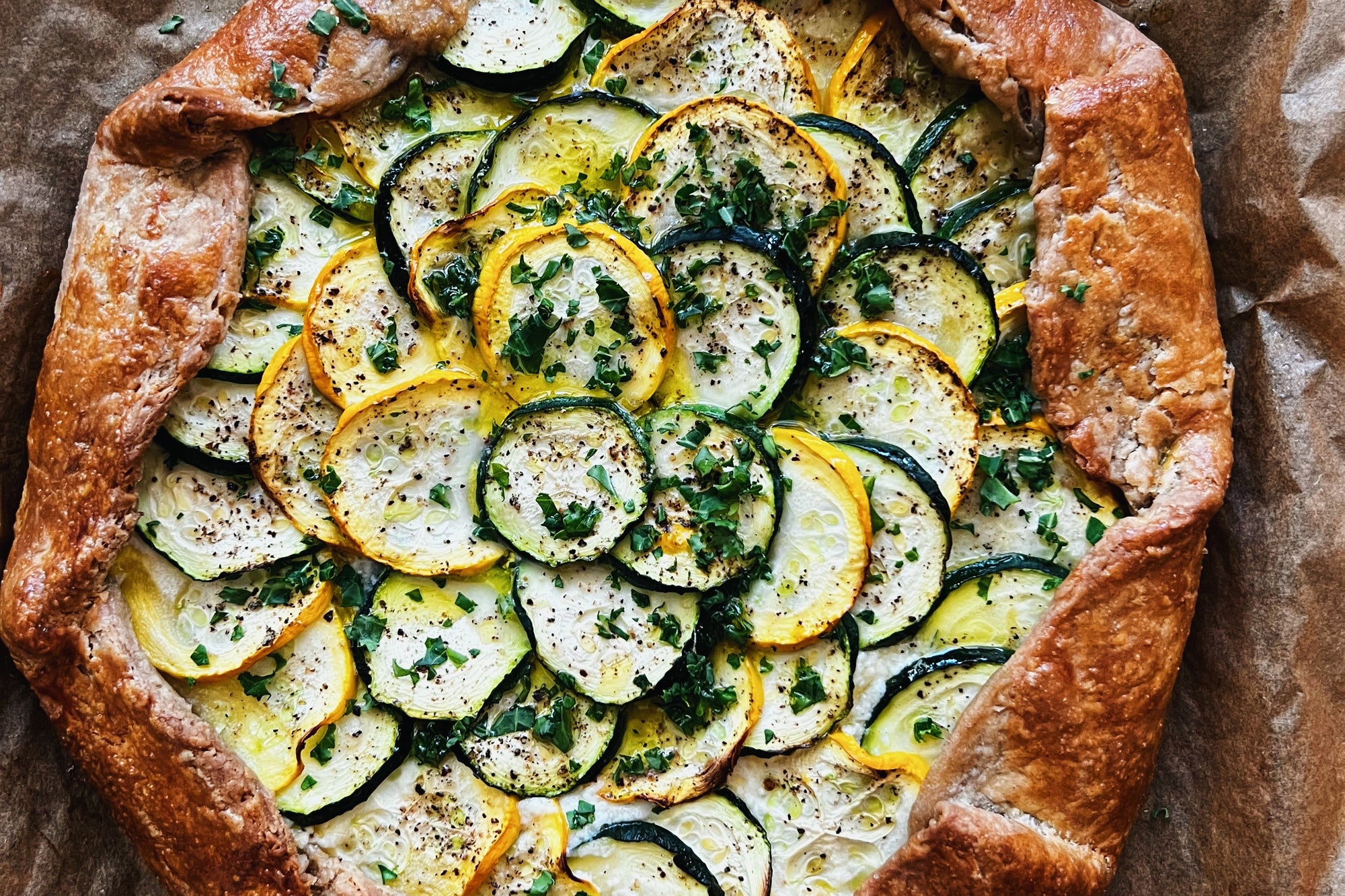 Zucchini Ricotta Galette