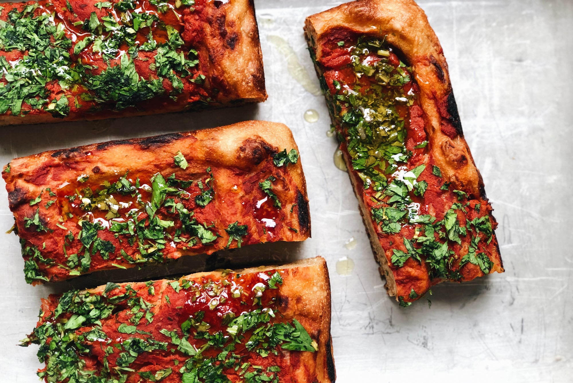 Tomato and Herb Sourdough Focaccia