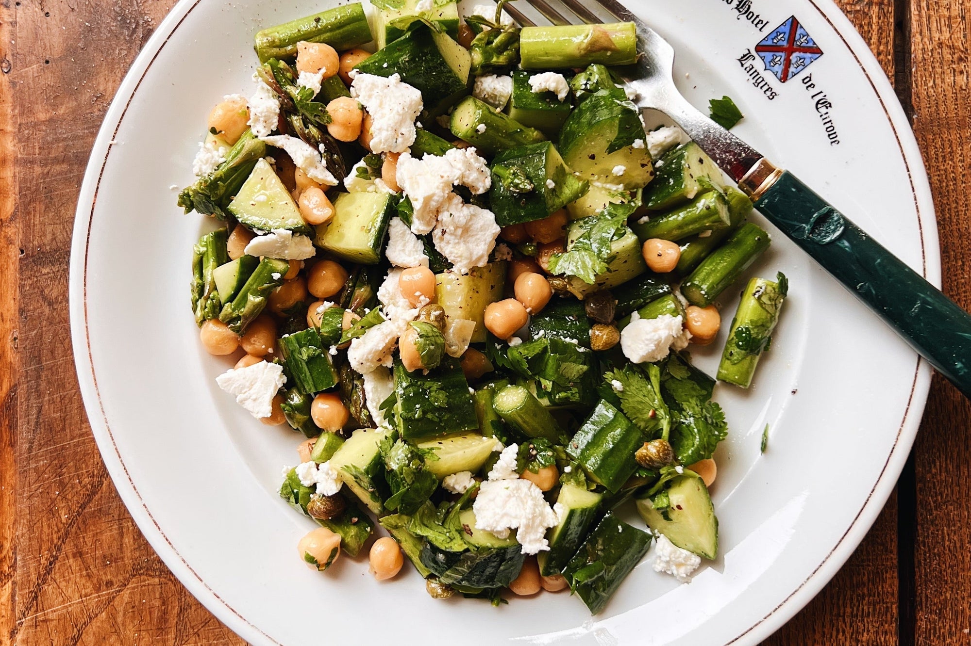 Chickpea + Asparagus Salad