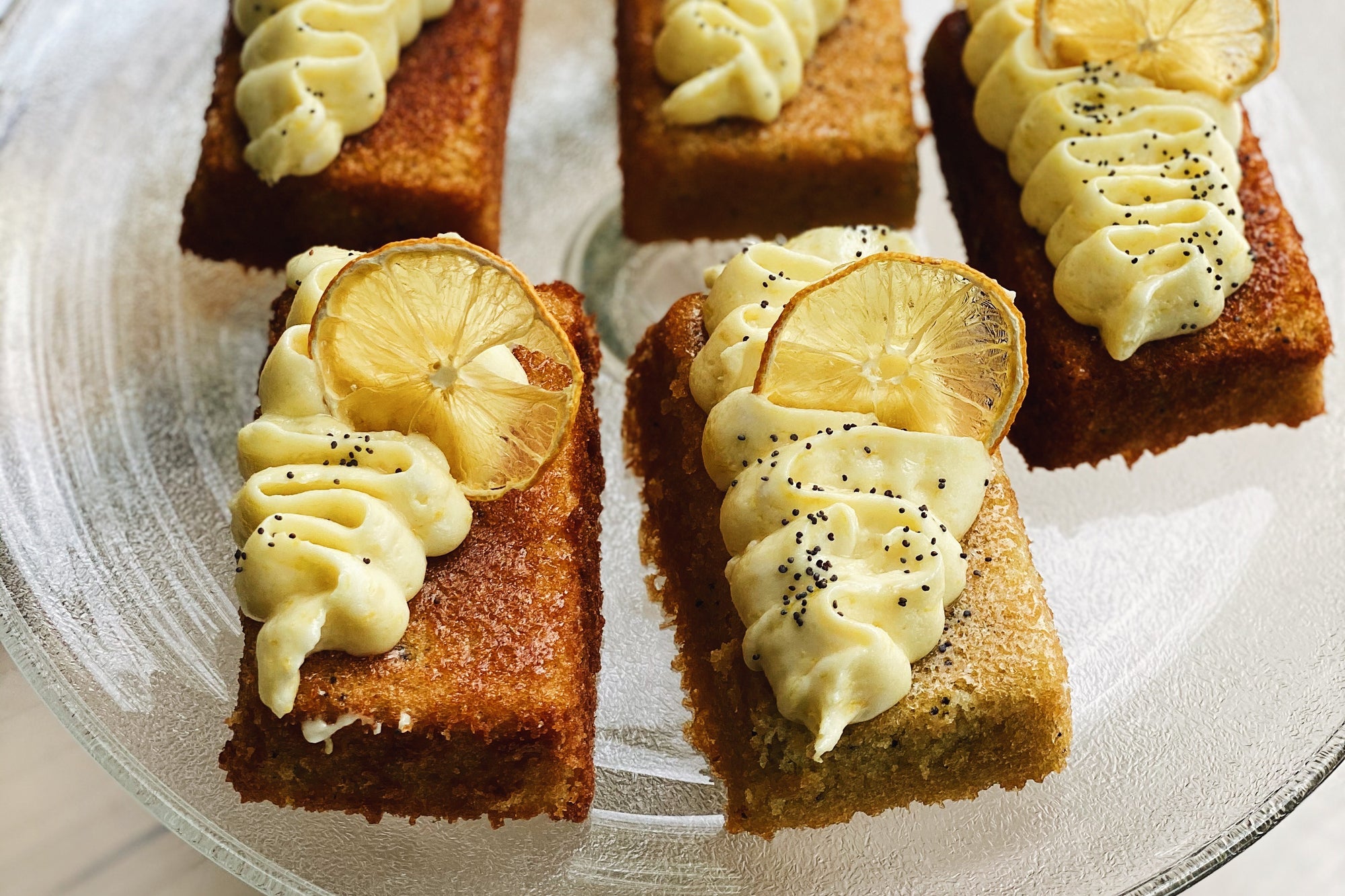 Lemon Poppy Seed Olive Oil Cakes