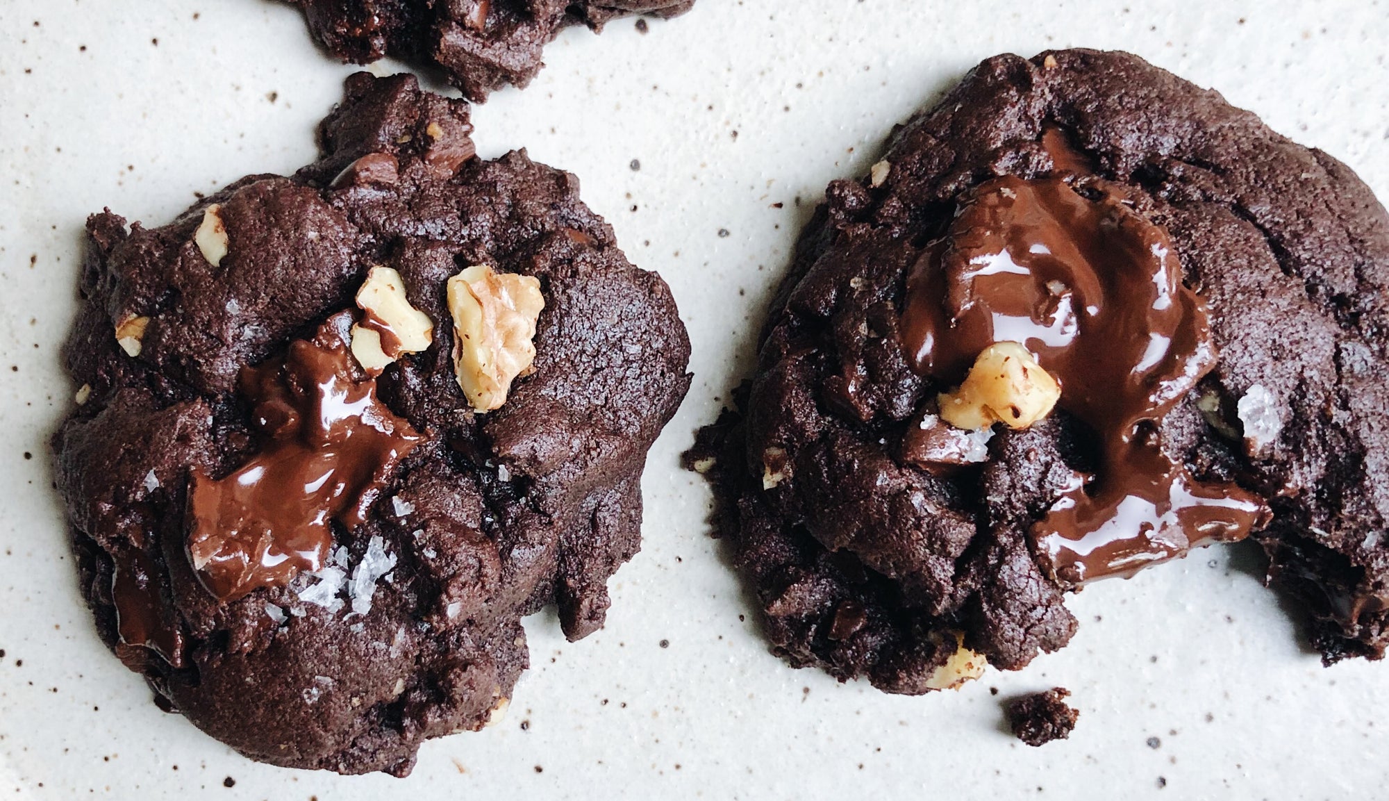 Double Chocolate Walnut Cookies