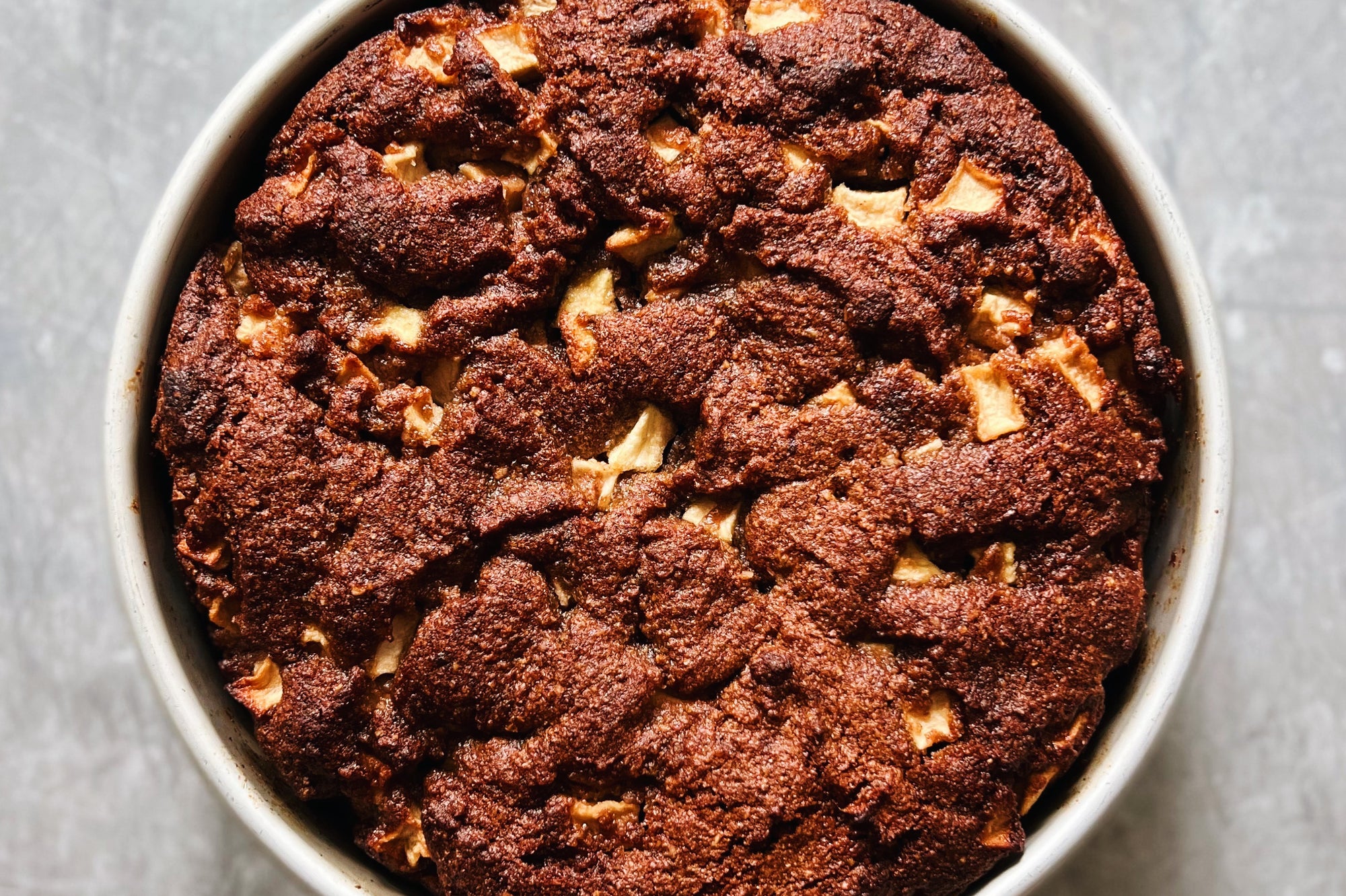 Apple Hazelnut Rye Cake