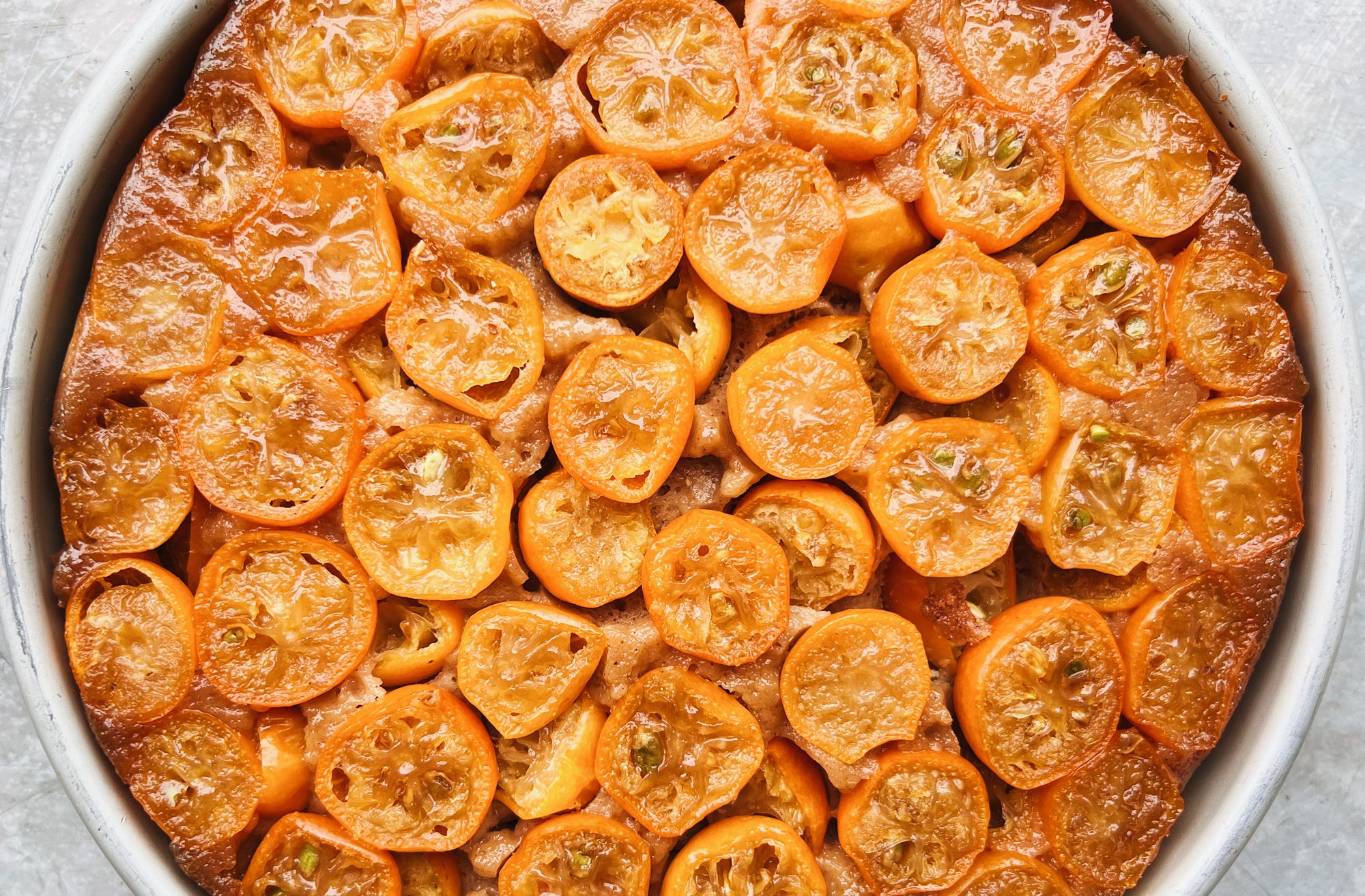 Kumquat Upside Down Cake