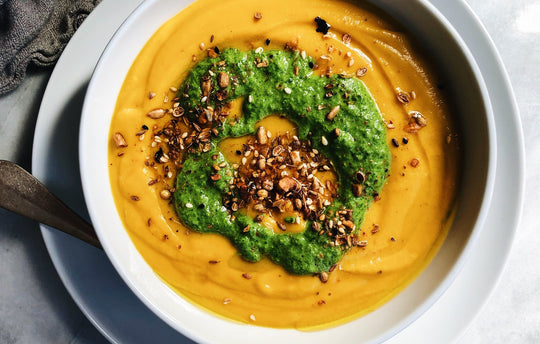Creamy Carrot Chickpea Soup