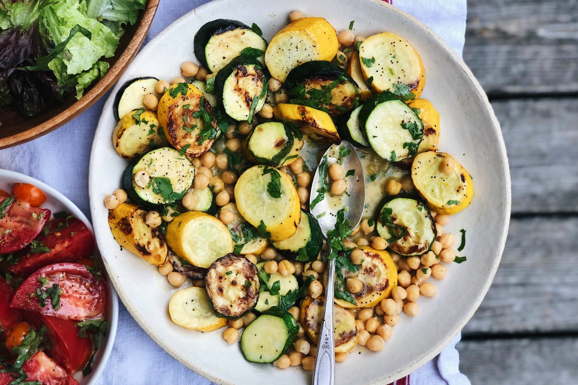 Kabuli Chickpea & Zucchini Salad