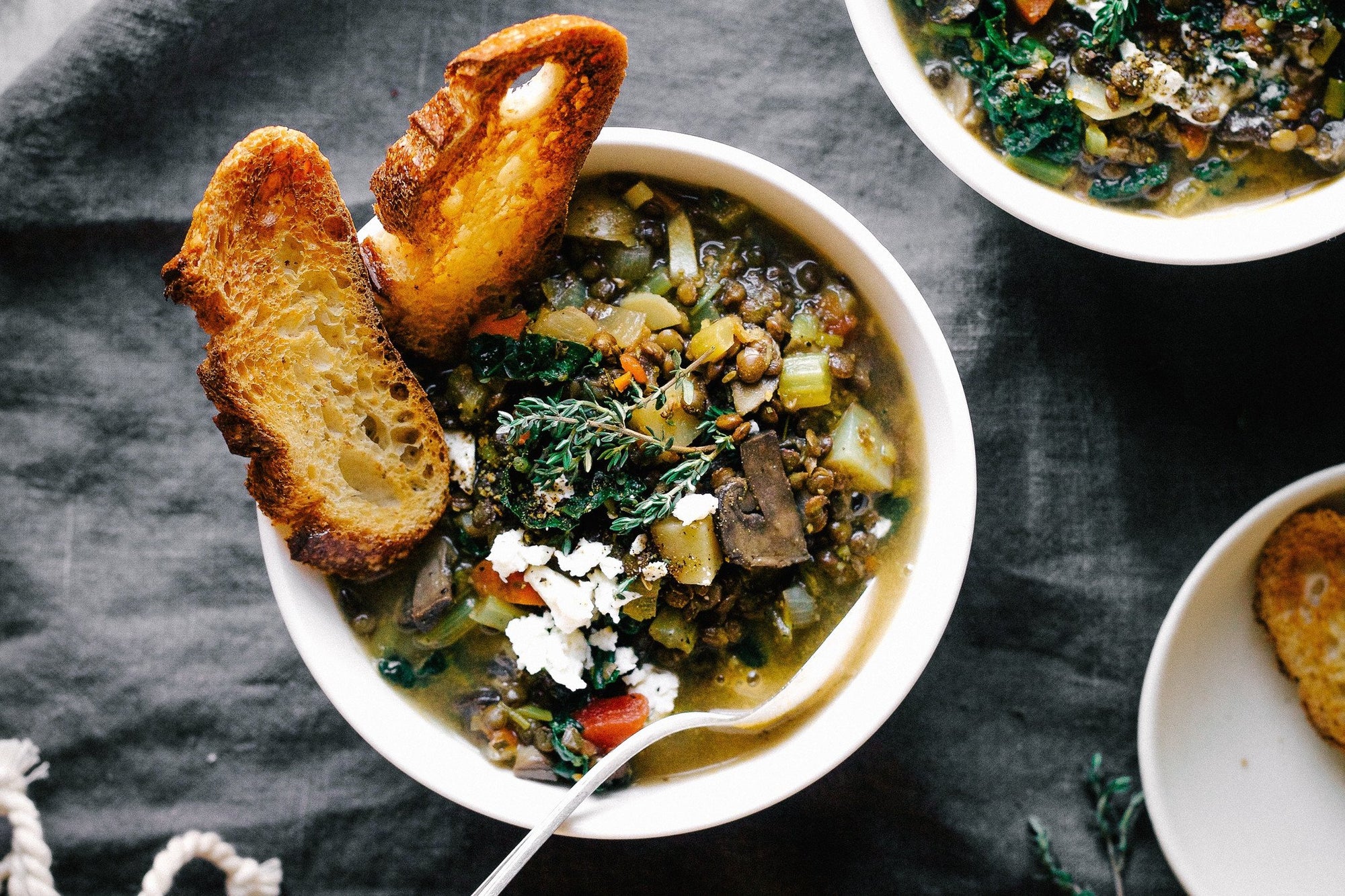 Sophie's Mushroom French Lentil Soup