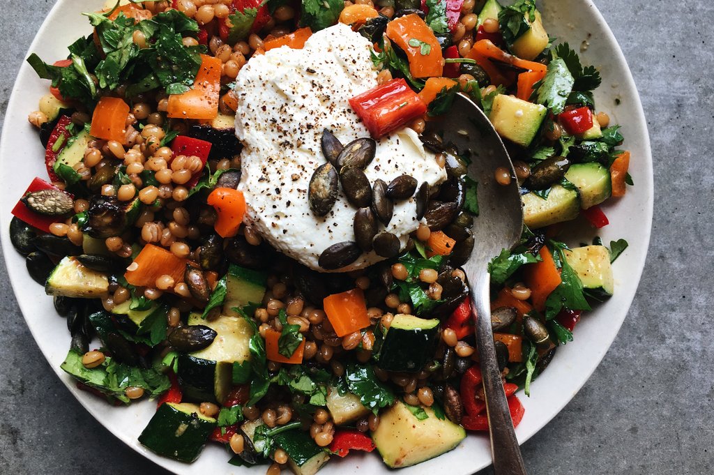 Summer Wheat Berry Salad