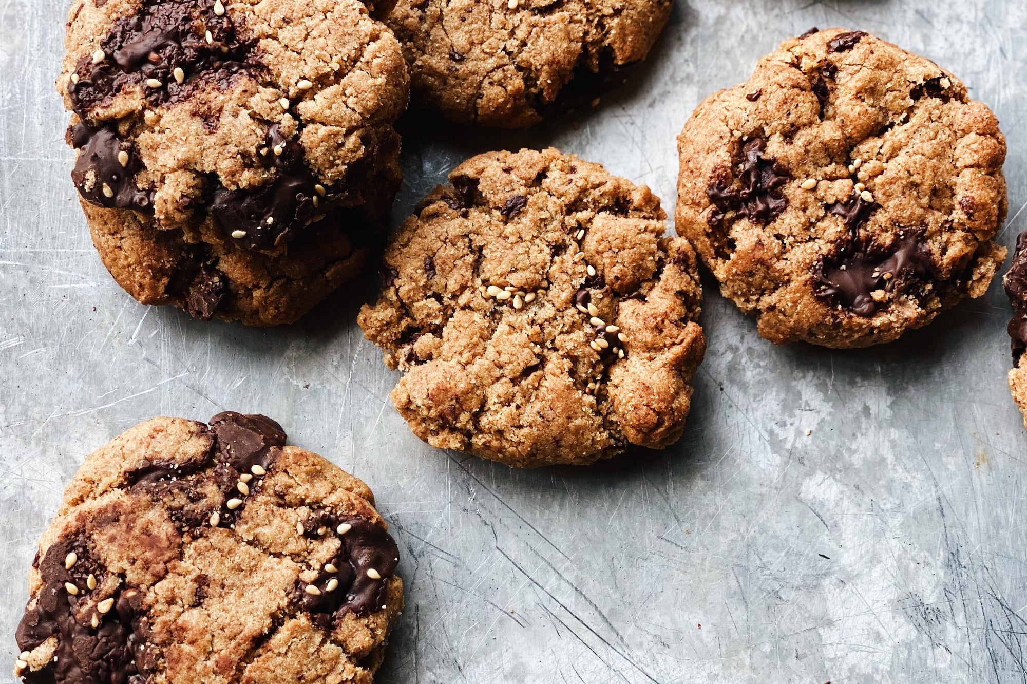 Vegan Chocolate Tahini Cookies