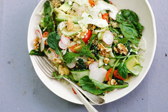 Wholehearted Eats Golden Quinoa + Crudite Salad