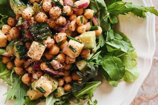 Chickpea, Chive + Cheddar Salad