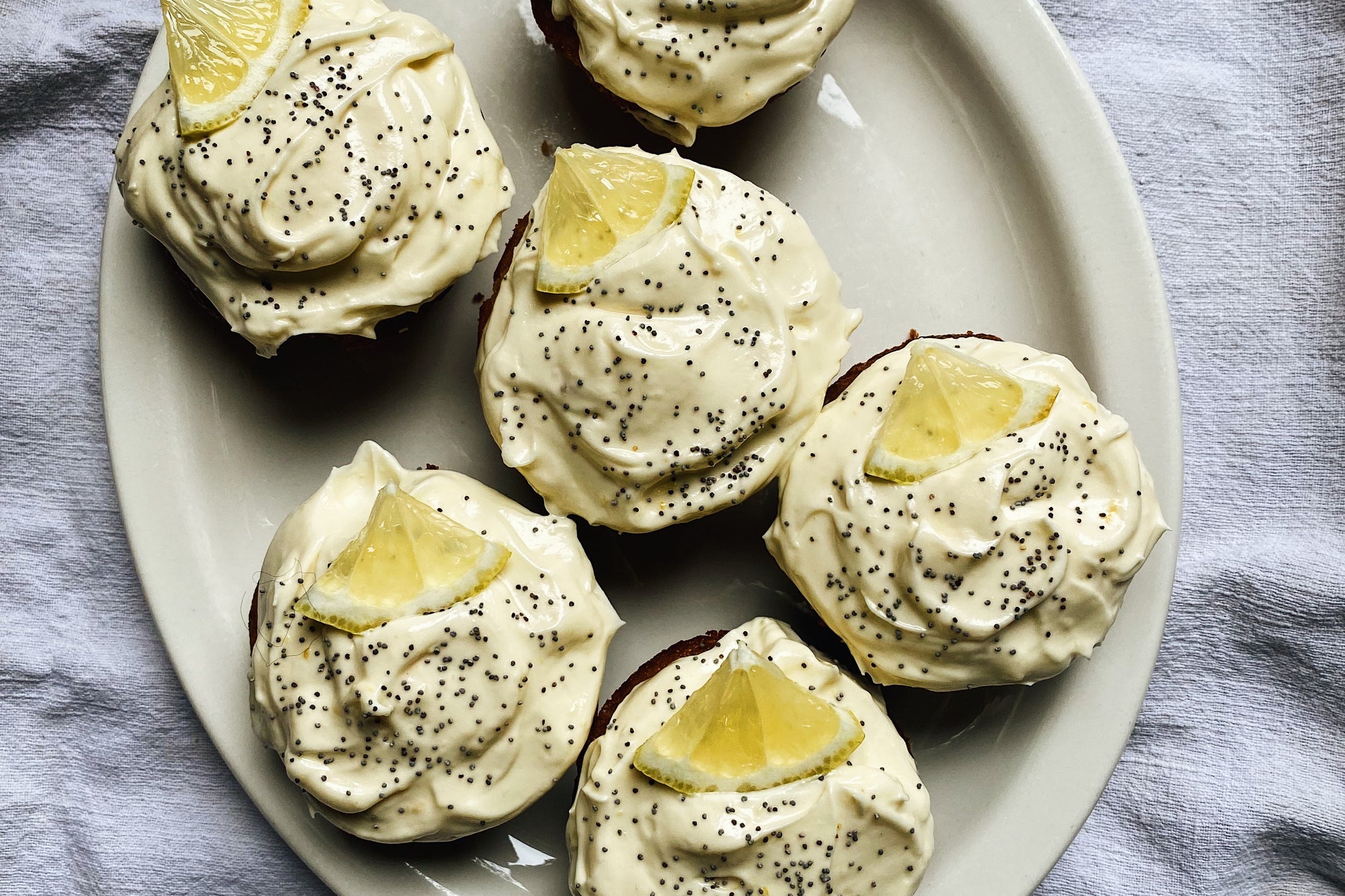 Lemon Poppy Seed Cupcakes