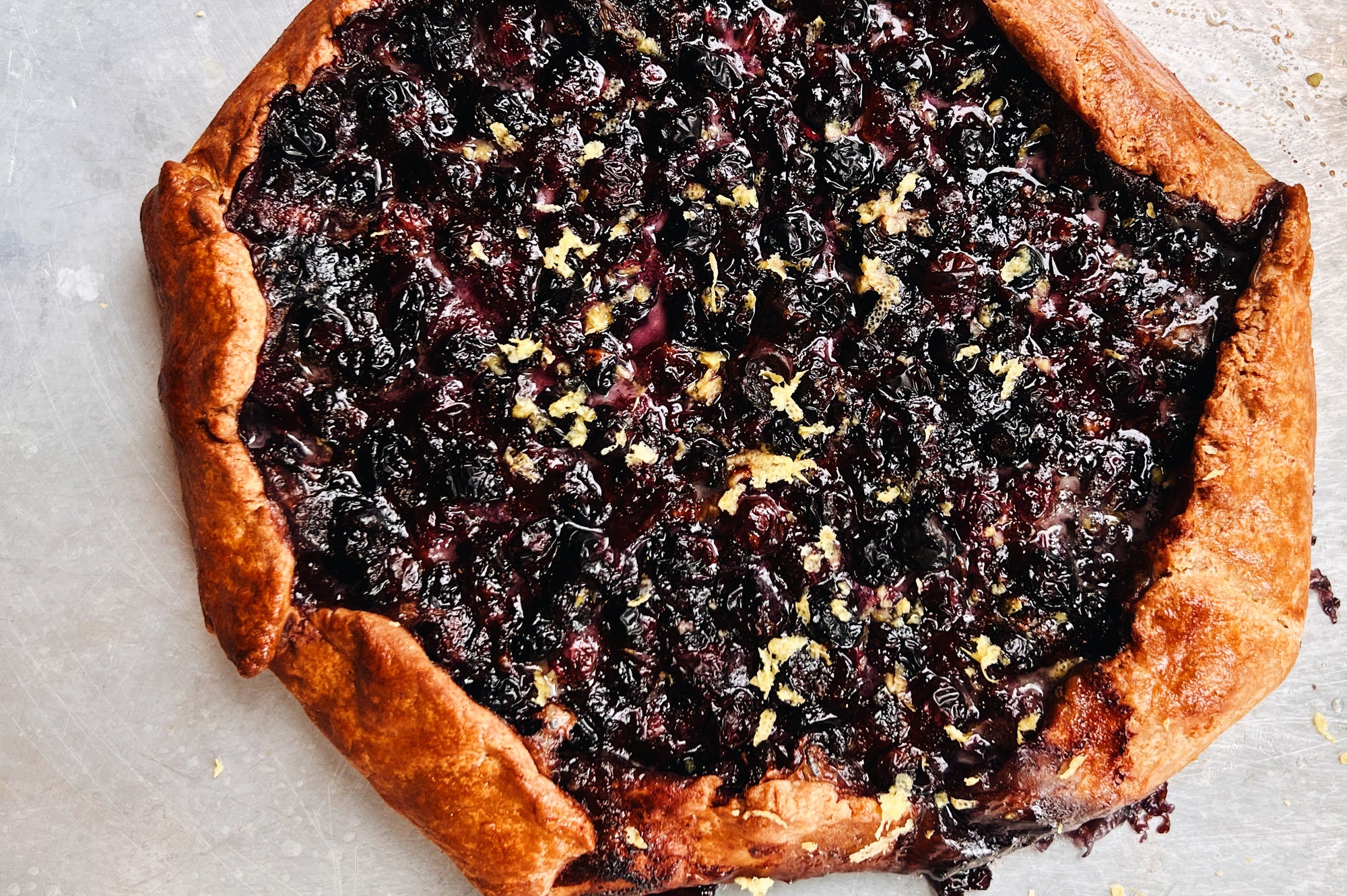 Brie + Blueberry Galette