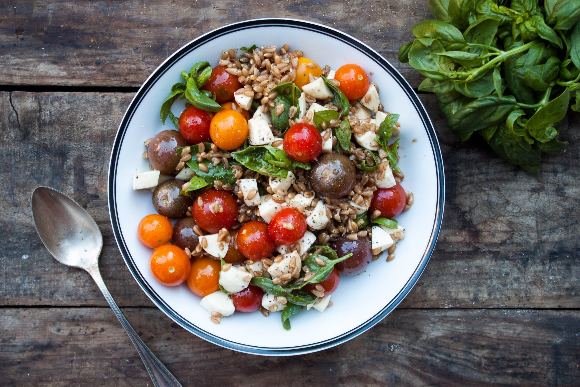 Farro Caprese Salad Flourist