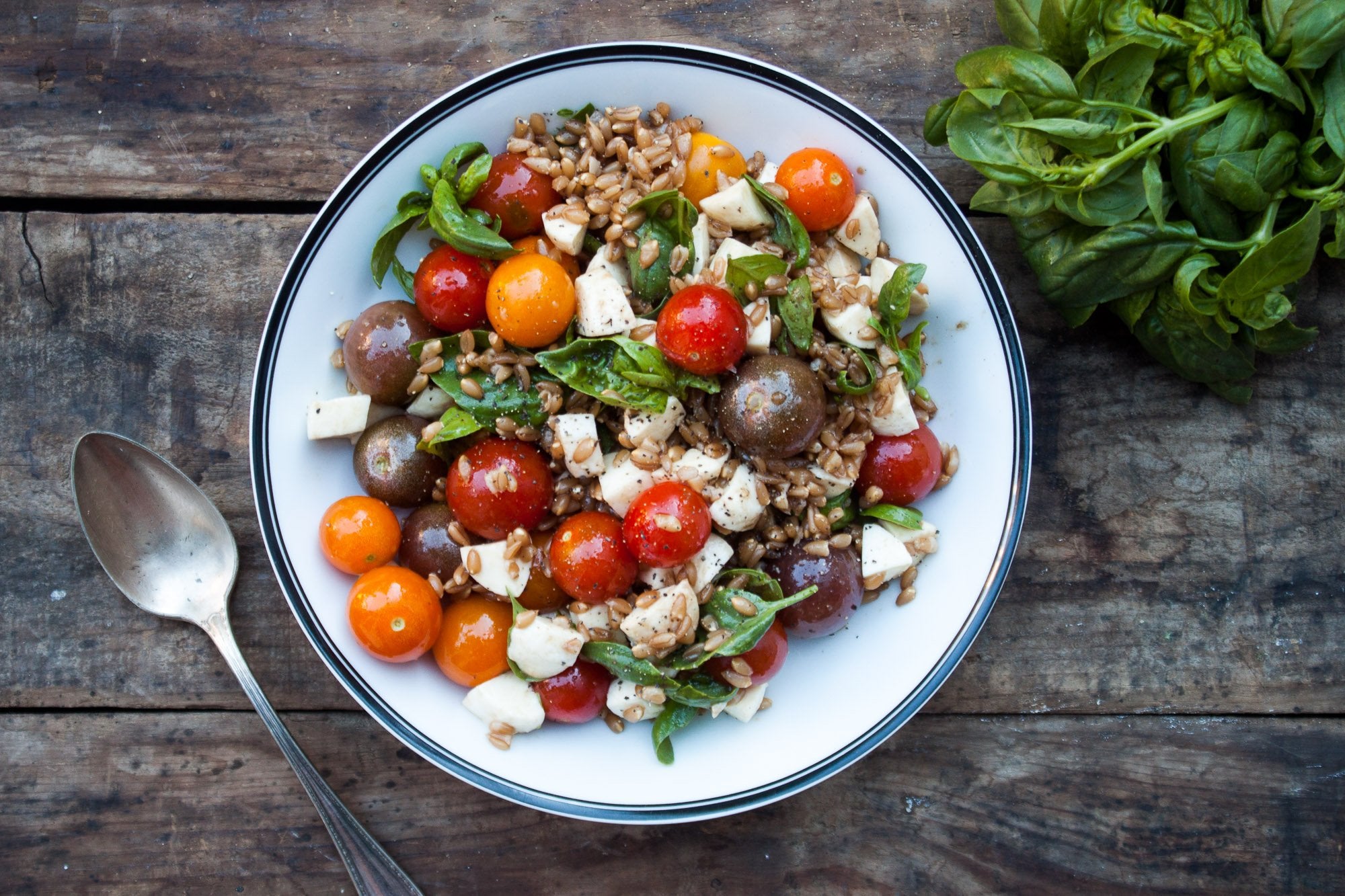 Farro Caprese Salad