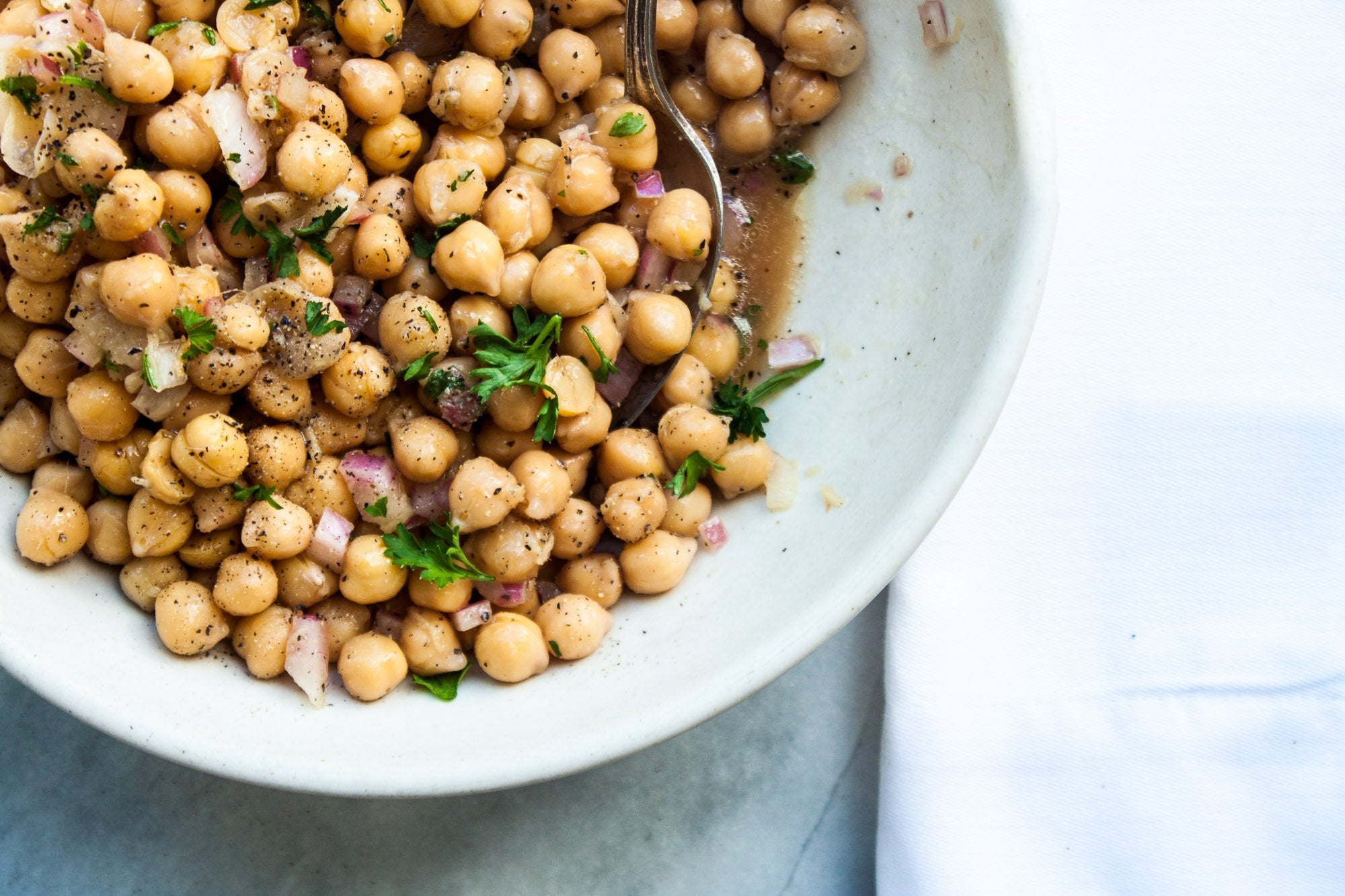 Ginger Marinated Chickpeas