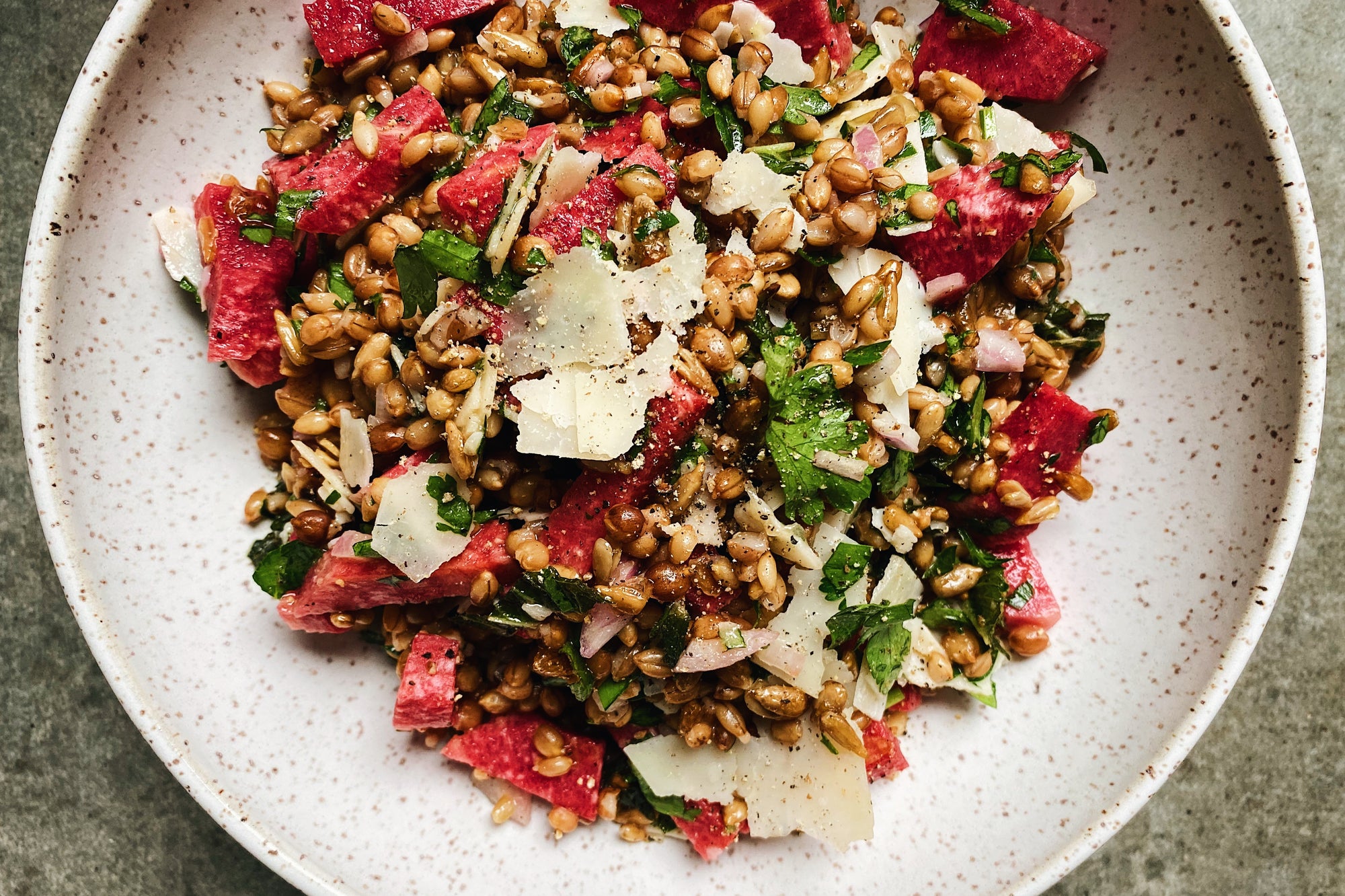 Purple Barley Salad with Maple Vinaigrette