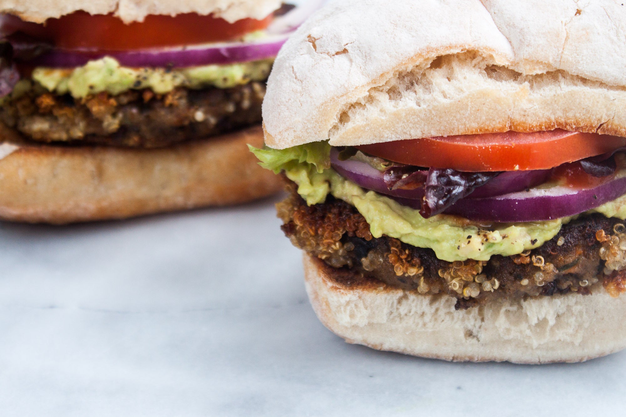 Golden Quinoa Mushroom Burger