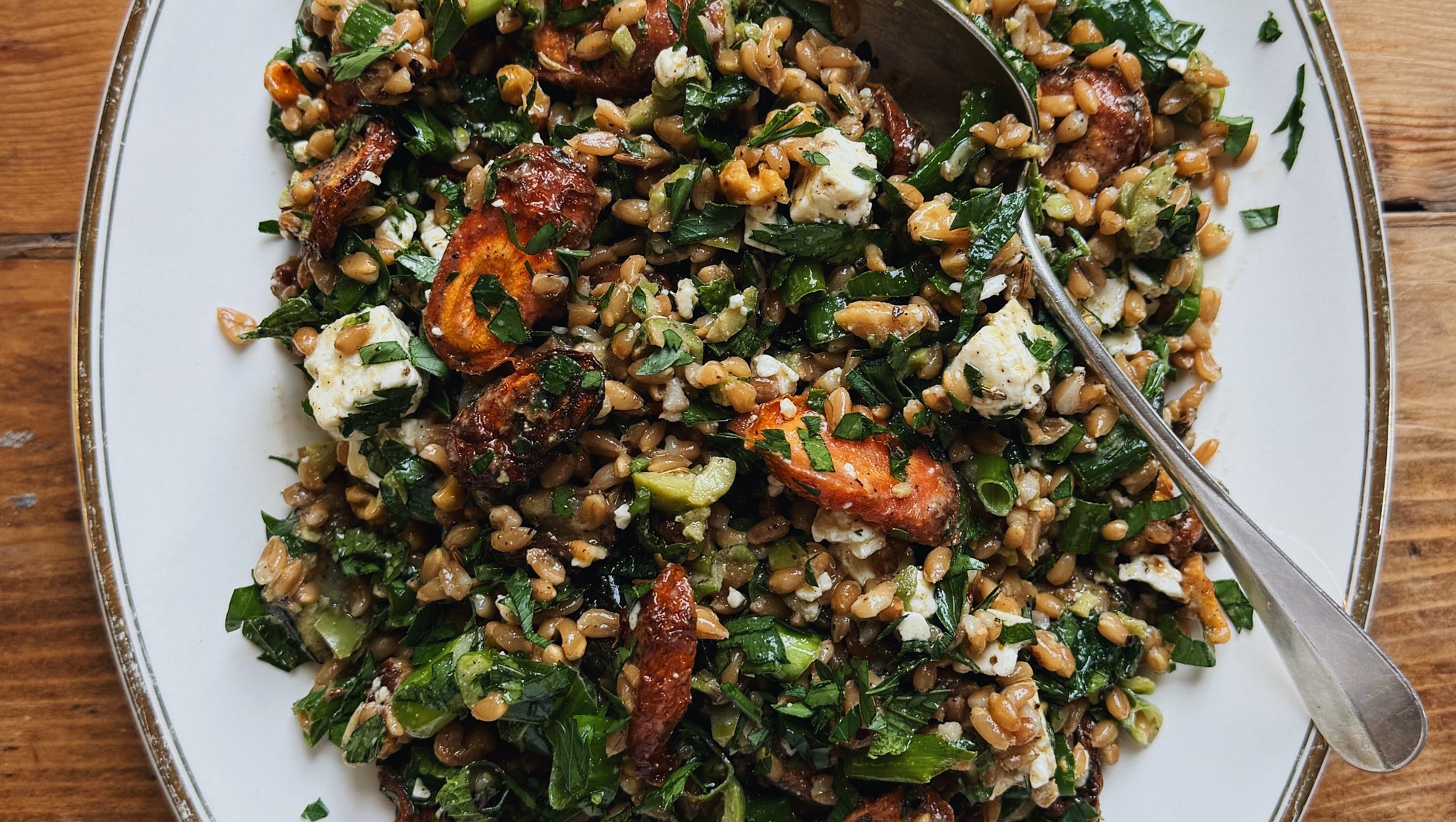 Farro + Zucchini Salad