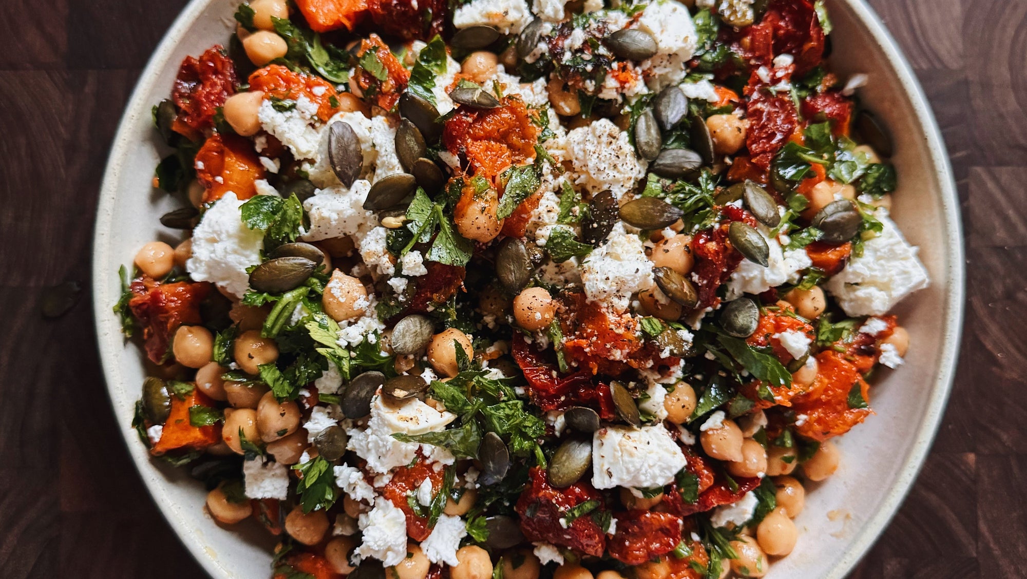 Chickpea + Butternut Squash Salad