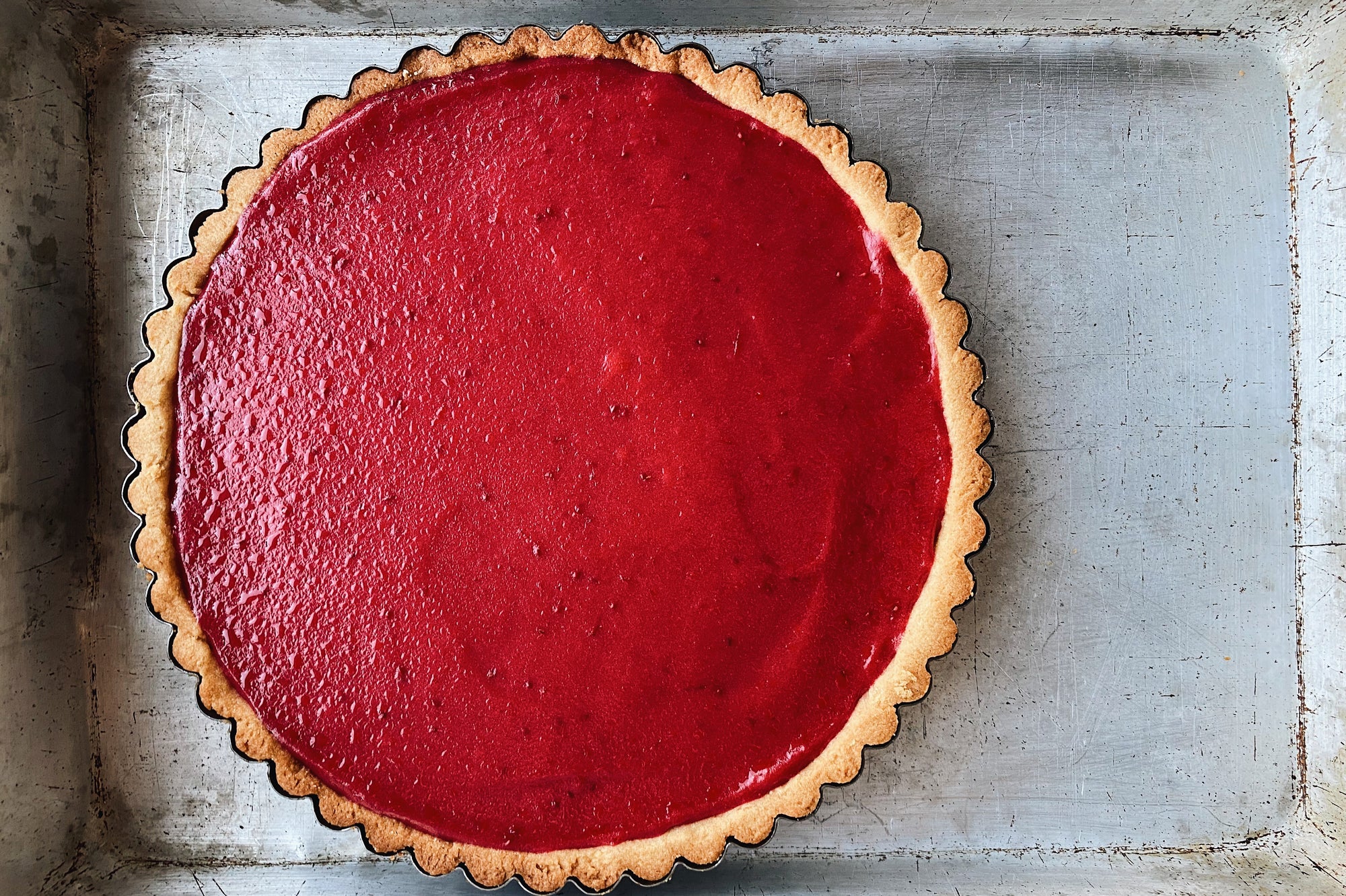 Cranberry Curd Tart