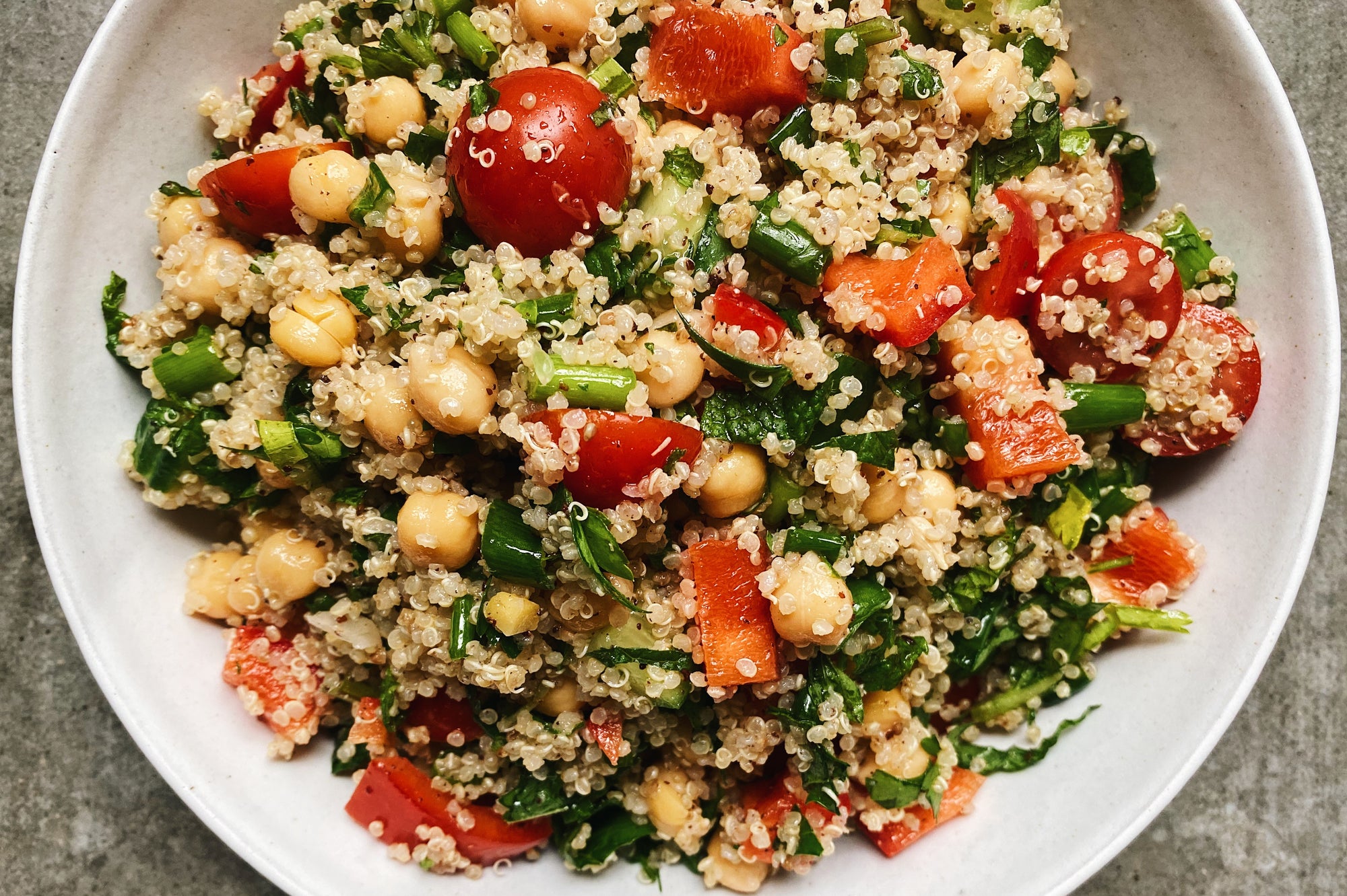 Quinoa Chickpea Tabbouleh