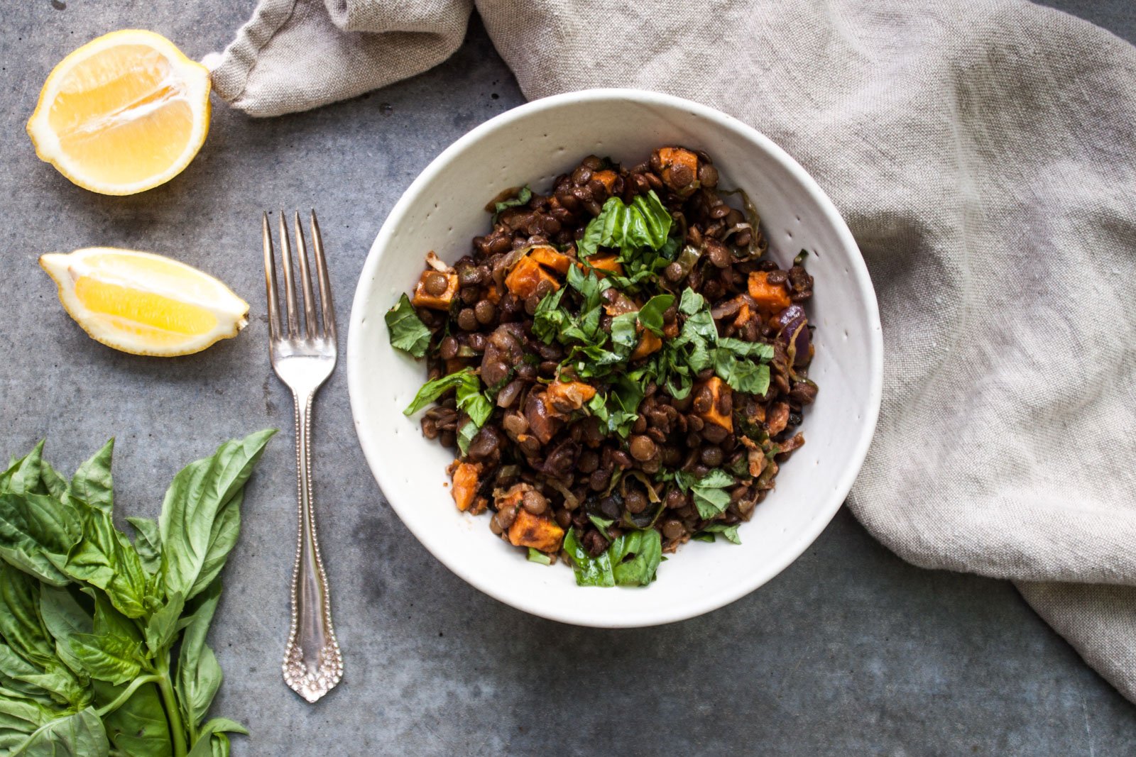 Fall Lentil + Roasted Vegetable Salad