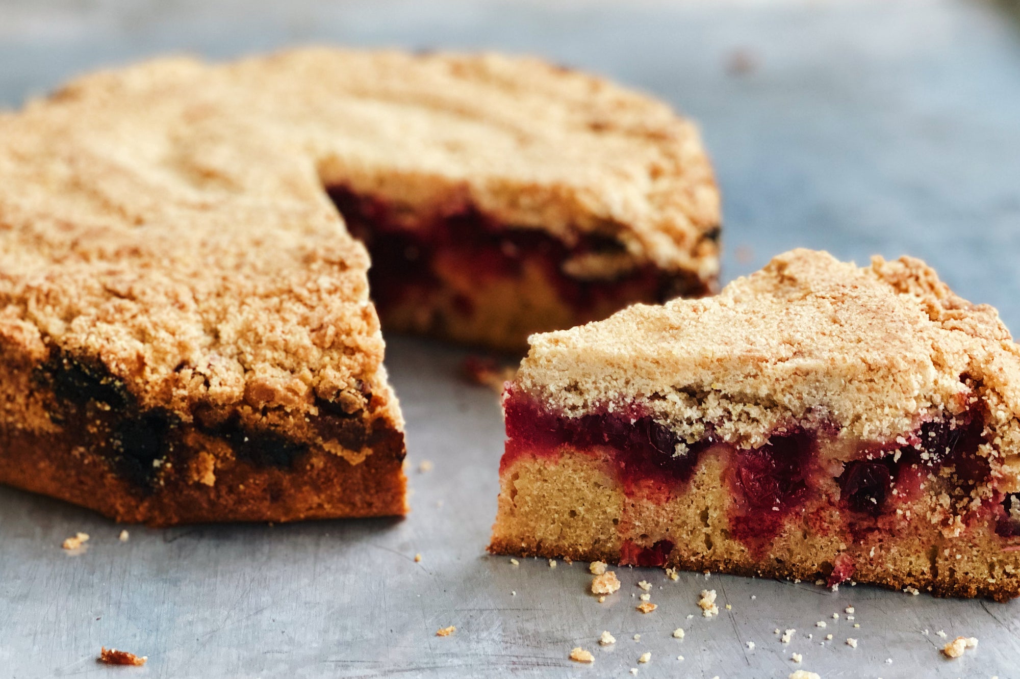 Cranberry Crumble Cake