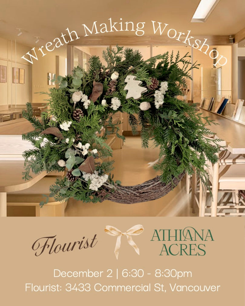 A Holiday Wreath Making Workshop!