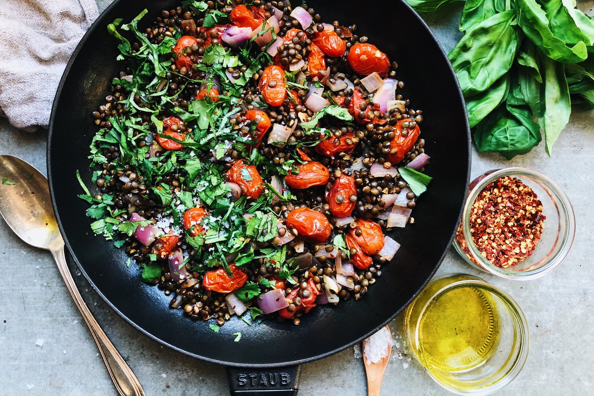 20 Minute French Lentil Hash – Flourist