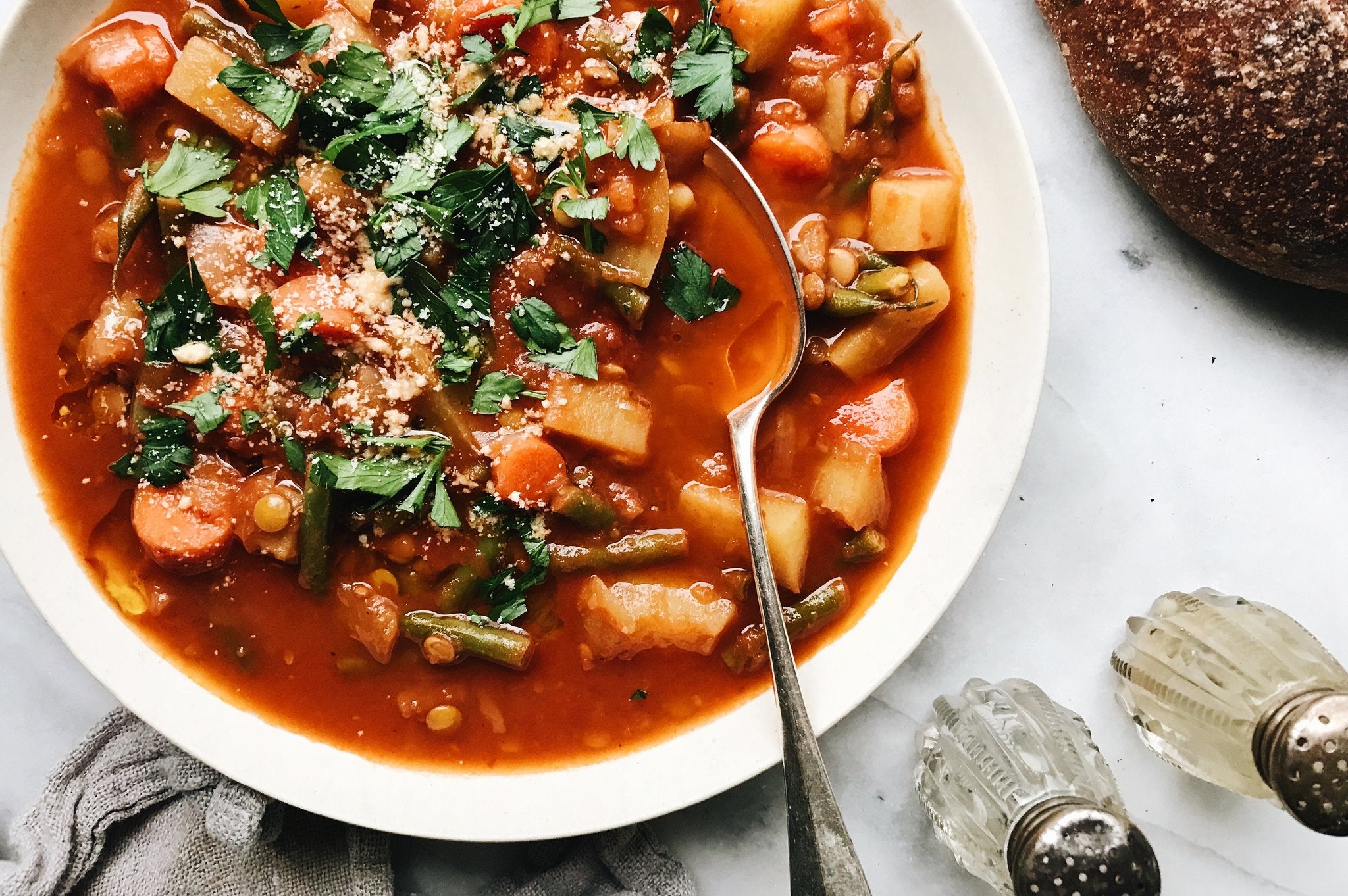 Spicy Laird Lentil + Vegetable Soup – Flourist
