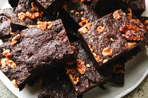 Vegan Rye Brownies