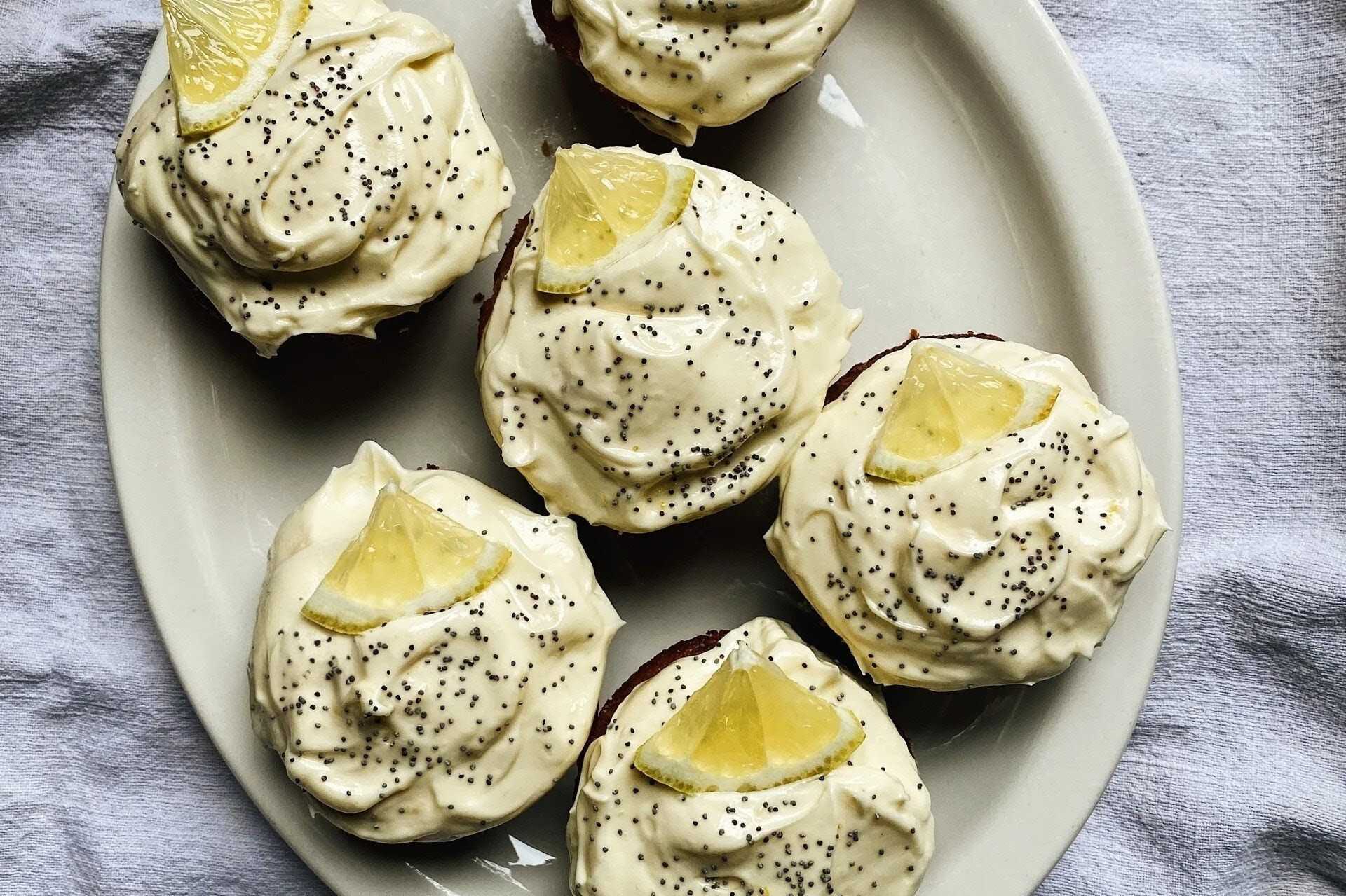 Lemon Poppy Seed Cupcakes