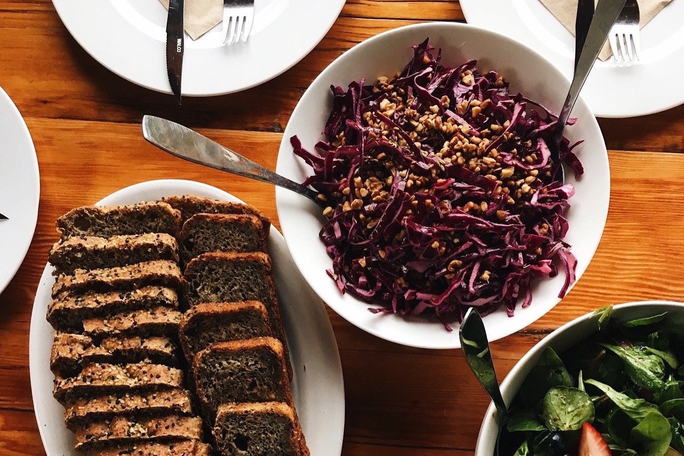 Fennel, Walnut & Red Cabbage Salad