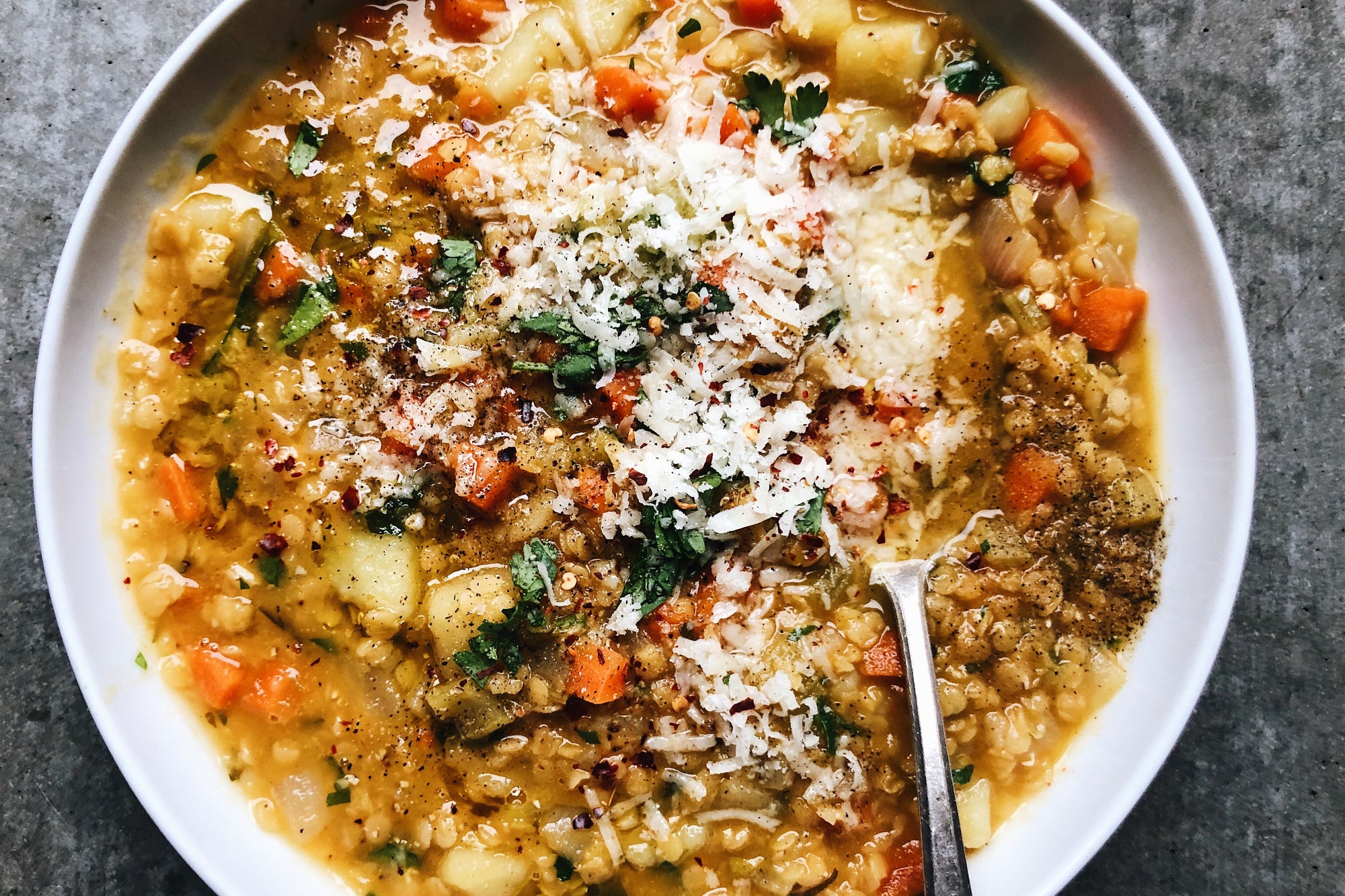 Lemon Red Lentil Soup