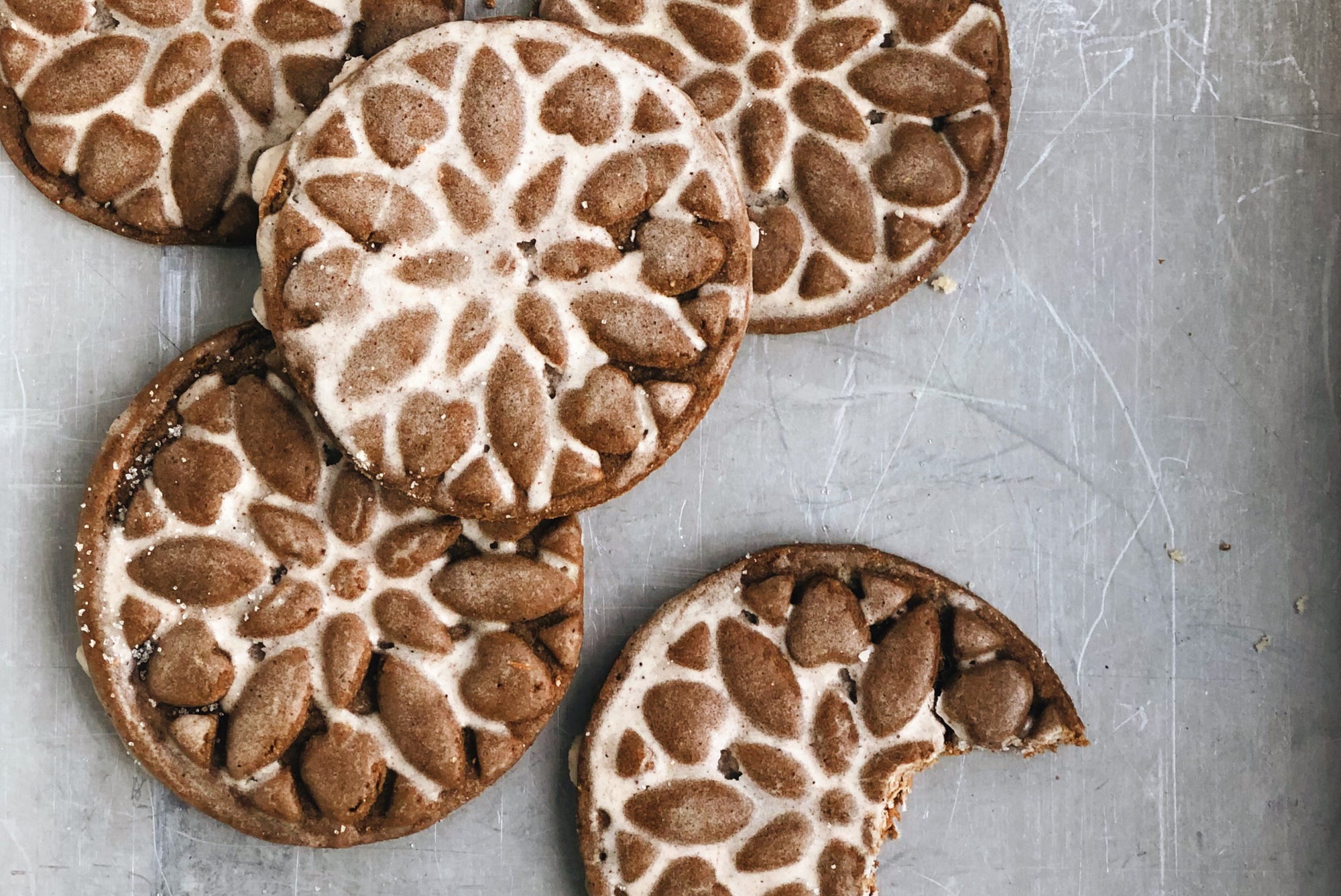 Glazed Soft Ginger Cookies