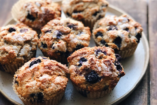Spelt Blueberry Muffins