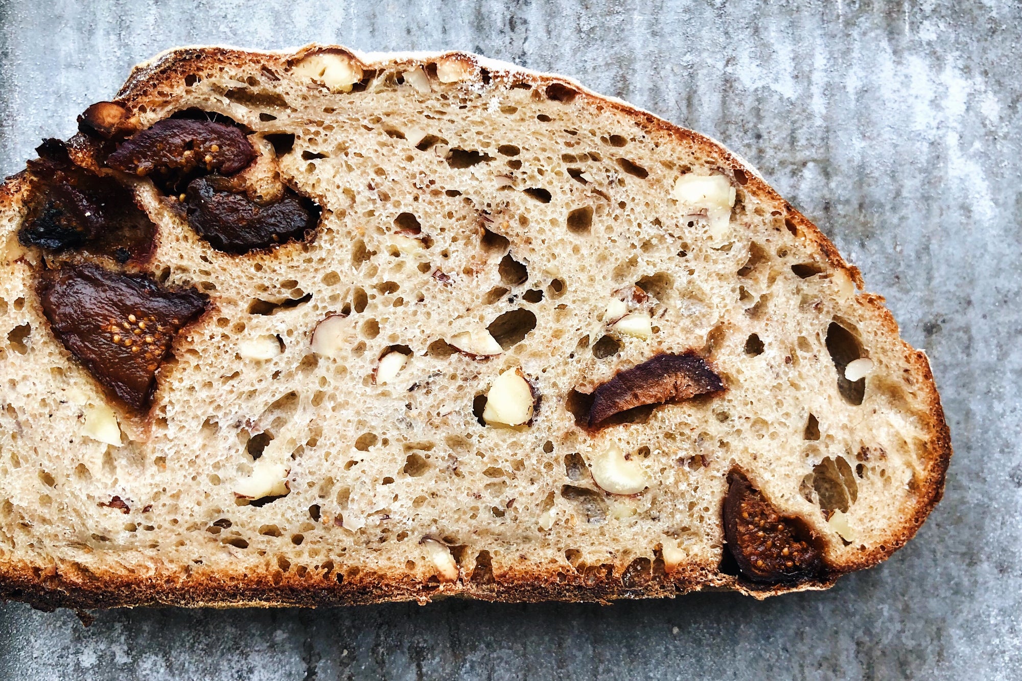 Honey Spiced Fig + Hazelnut Sourdough