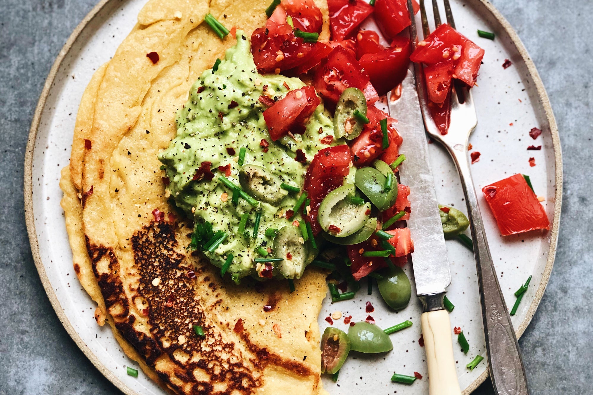 5 Minute Chickpea Flour Pancake