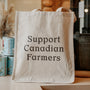 Flourist Support Canadian Farmers Tote Bag