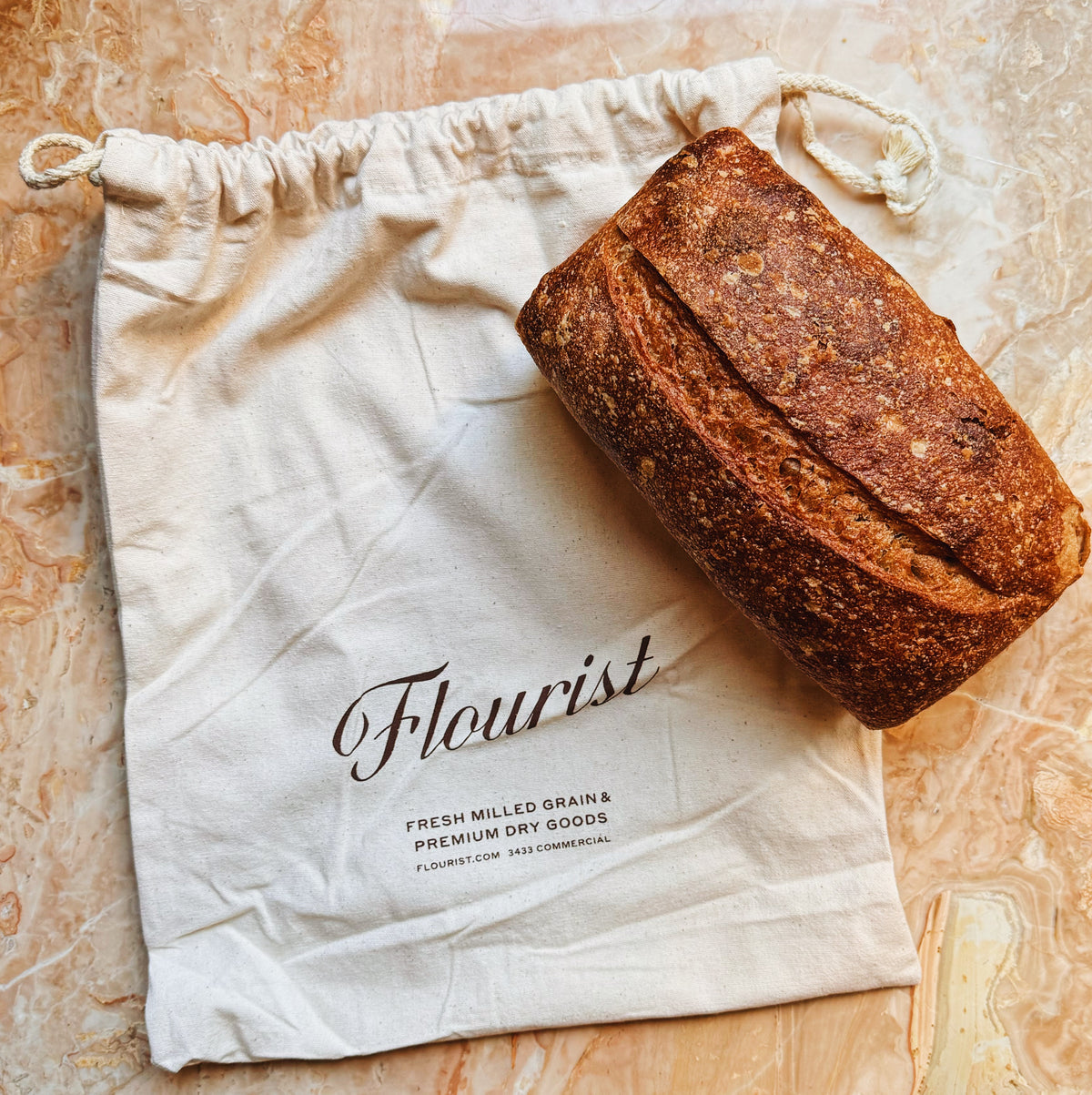 Organic Cotton Bread Bag – Flourist