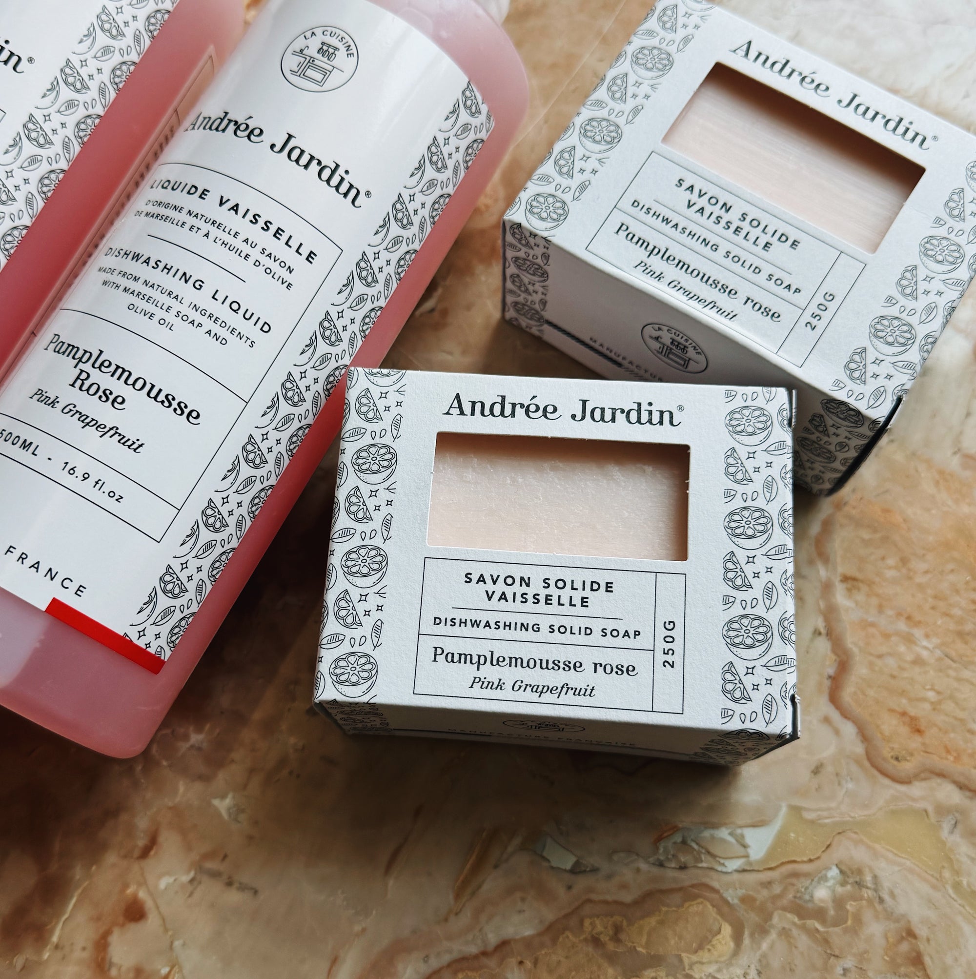Pink Grapefruit Dishwashing Soap Bar